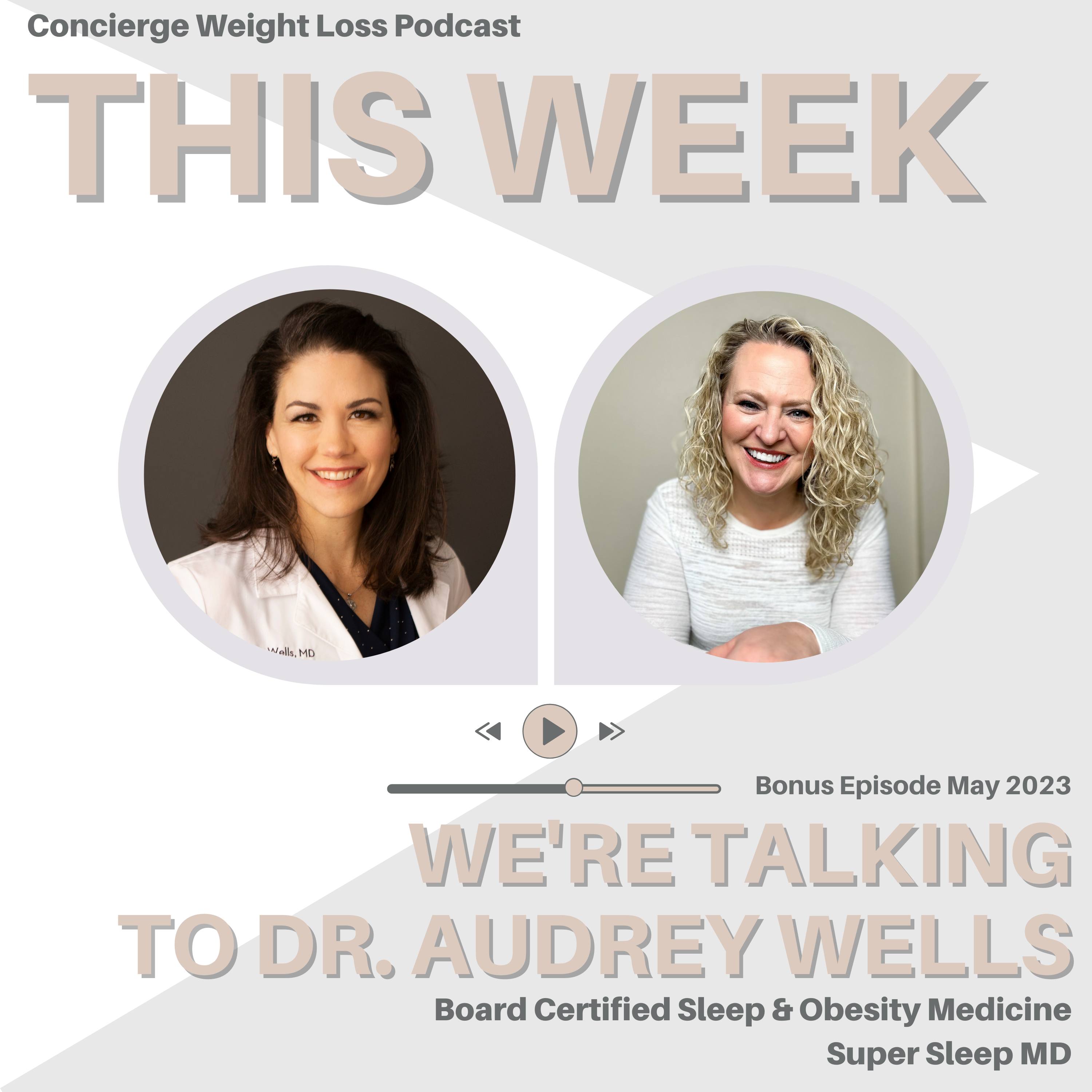 84. Bonus Episode May 2023 - with Dr. Audrey Wells, Sleep & Obesity -  Super Sleep MD episode artwork