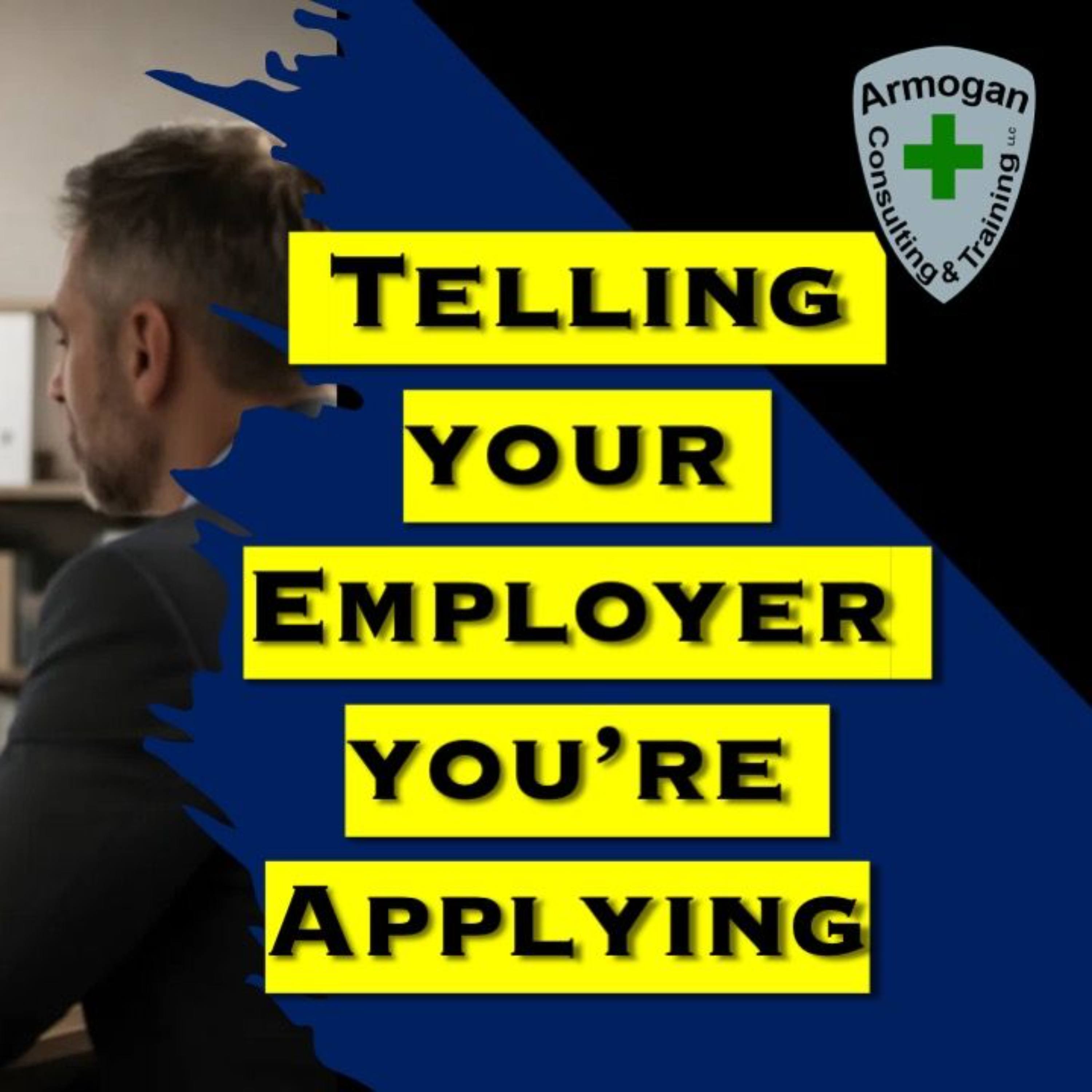 Telling your Employer you're Applying to be a Police Officer episode artwork