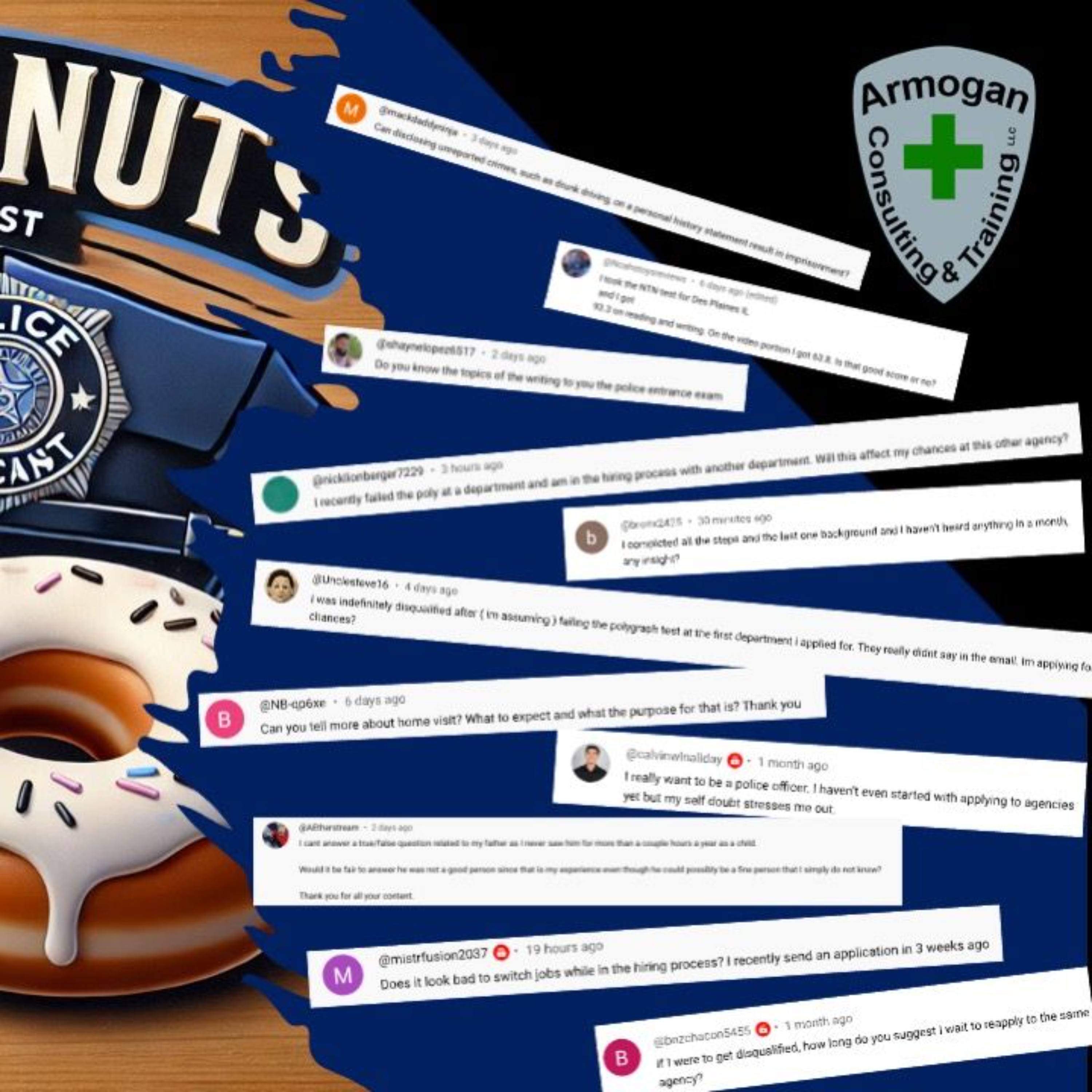Coffee & Donuts: Too Late for Reserve Deputy?, Police Application Mistakes, Tracking Past Jobs episode artwork