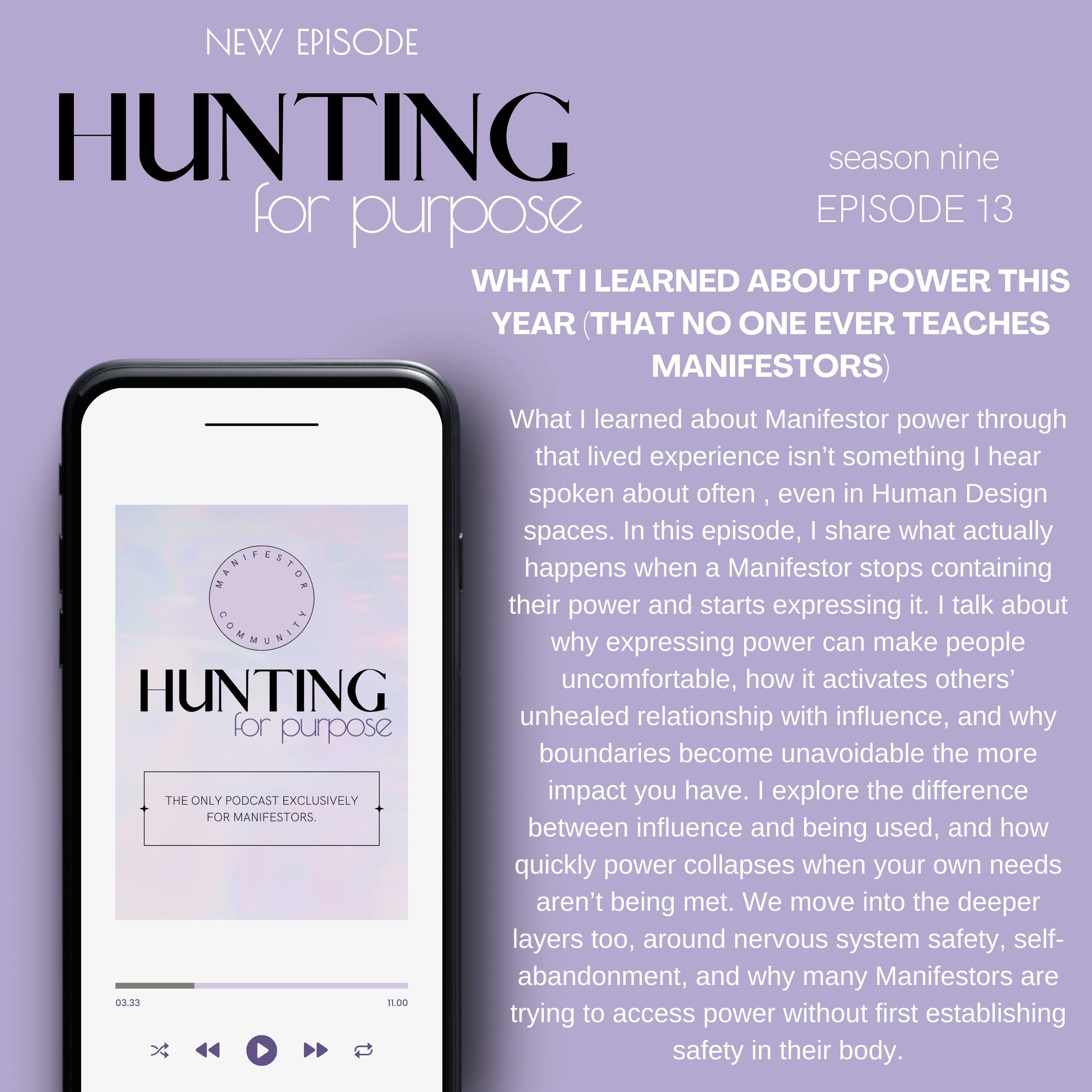 #248 'What I learned about power this year (that no one ever teaches Manifestors)' with Holly episode artwork