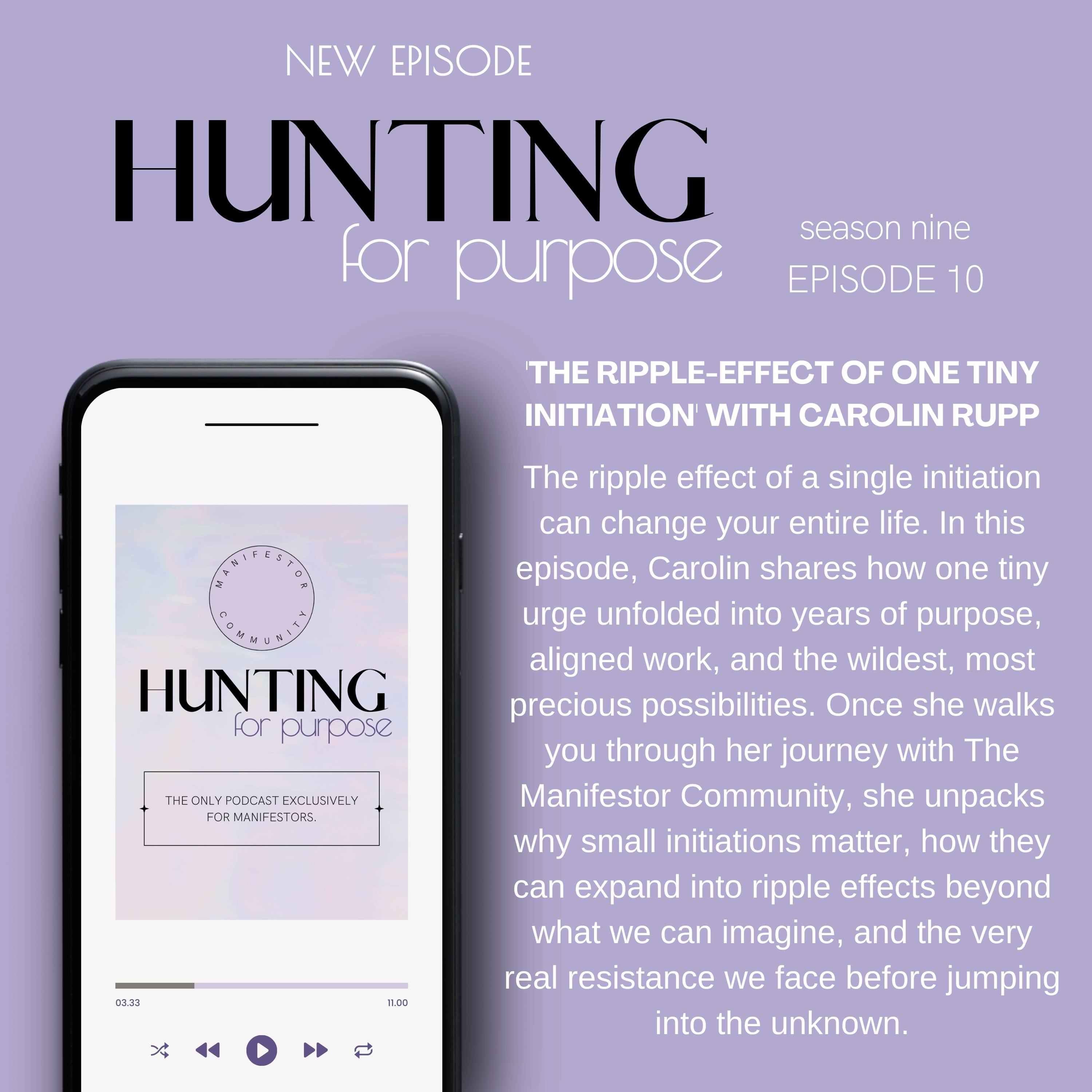 #245 'The Ripple-Effect of one tiny Initiation' with Carolin Rupp episode artwork