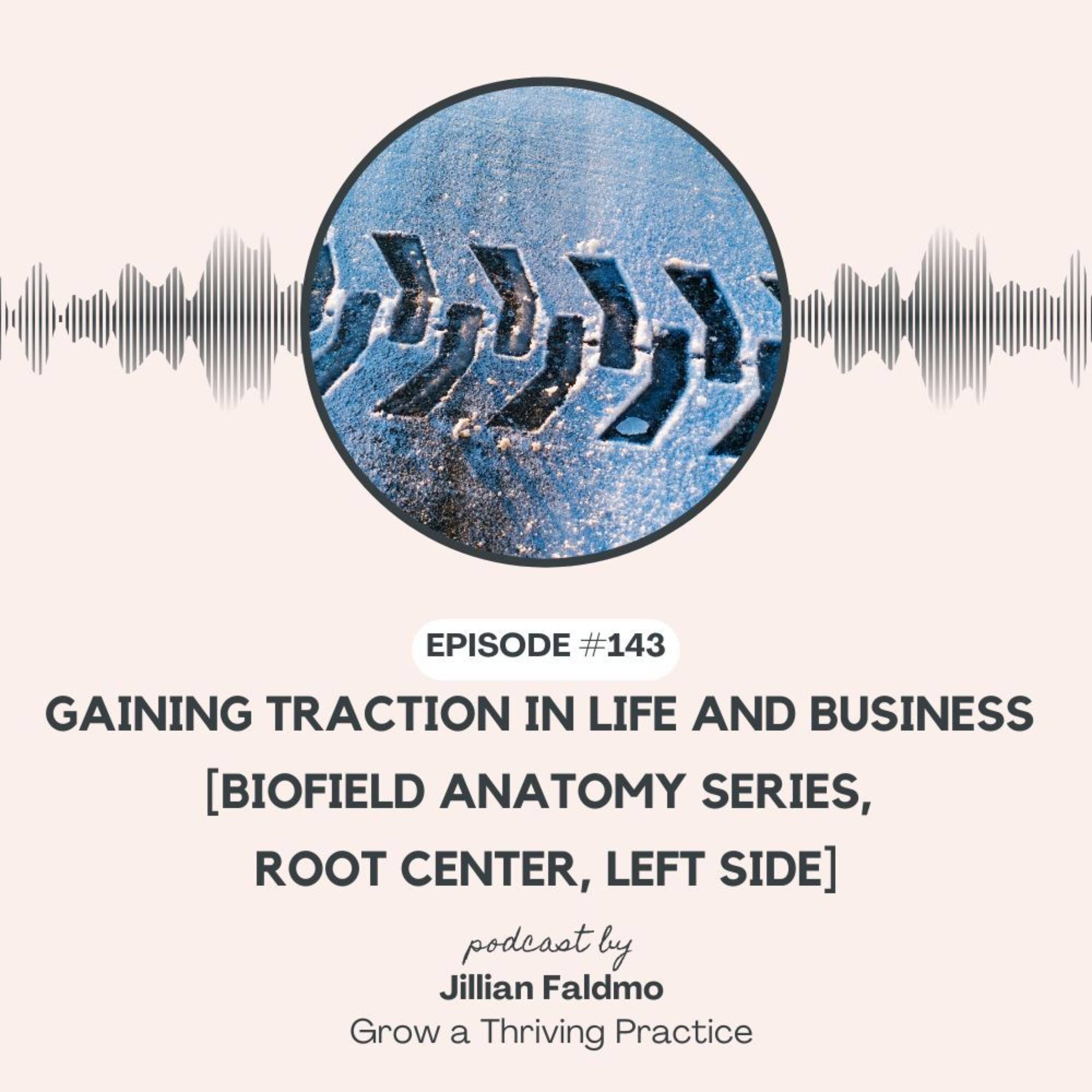 143. Gaining Traction in Life and Business [Biofield Anatomy Series, Root Center, Left Side] episode artwork