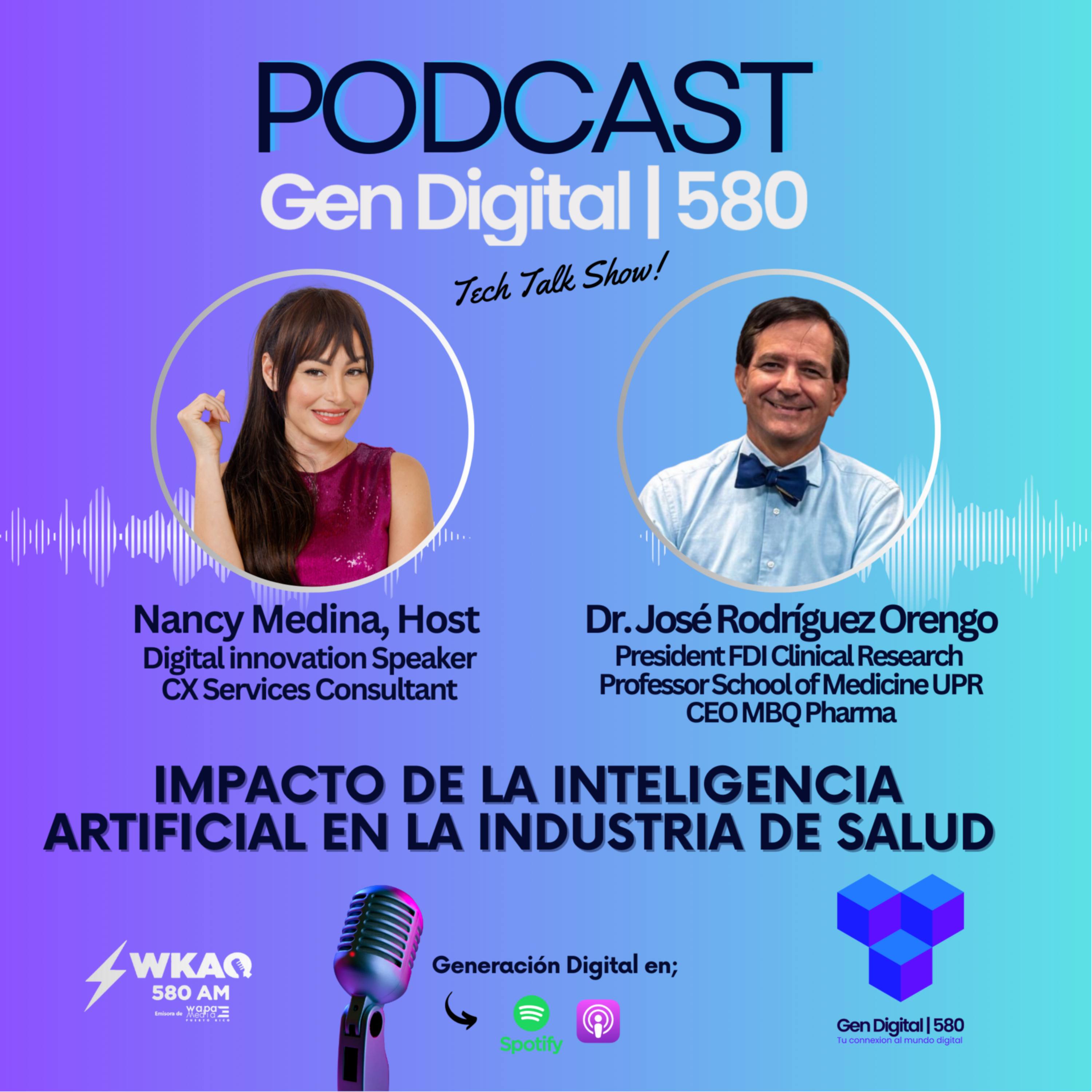 Impacto de la IA en la industria de Salud, con el  Dr. José Rodríguez Orengo — GENERACIÓN DIGITAL cover