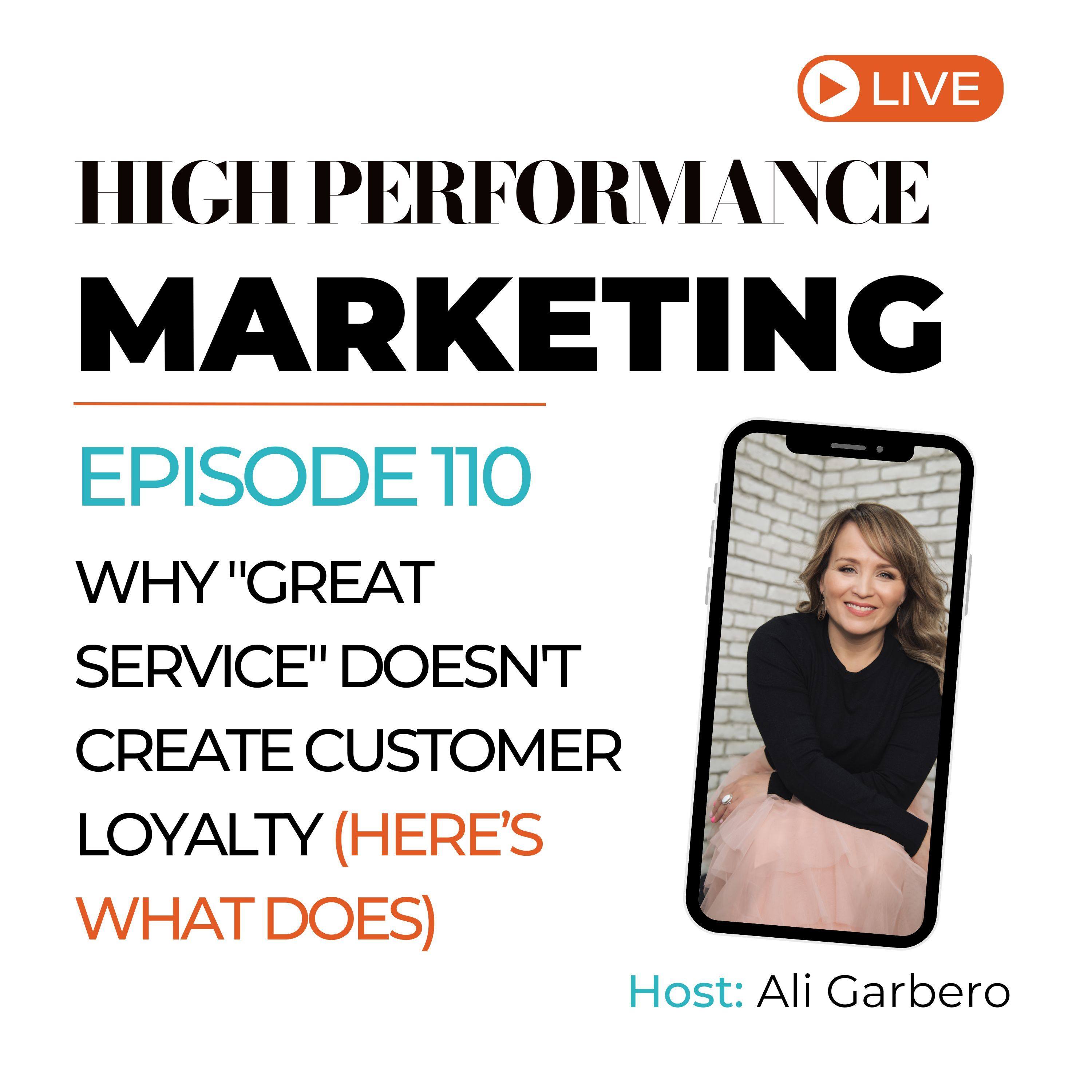 Play 110. Why "Great Service" Doesn't Create Customer Loyalty (Here's what Does.)