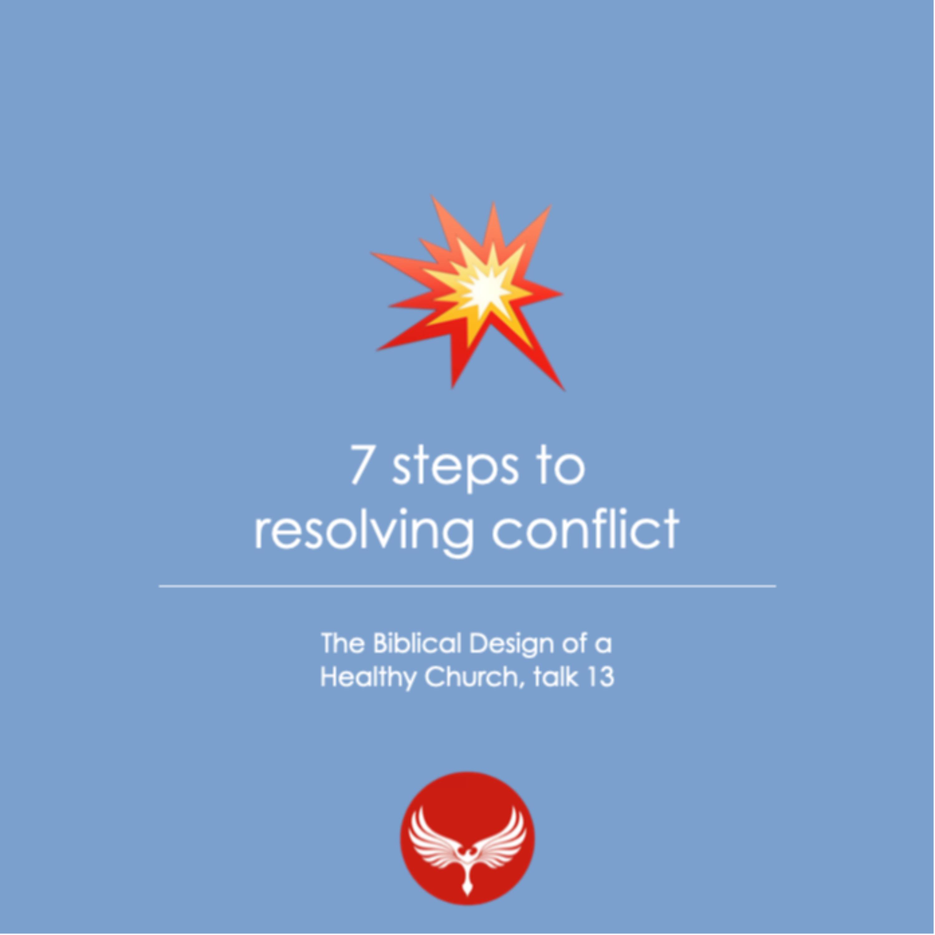 7 steps for resolving conflict