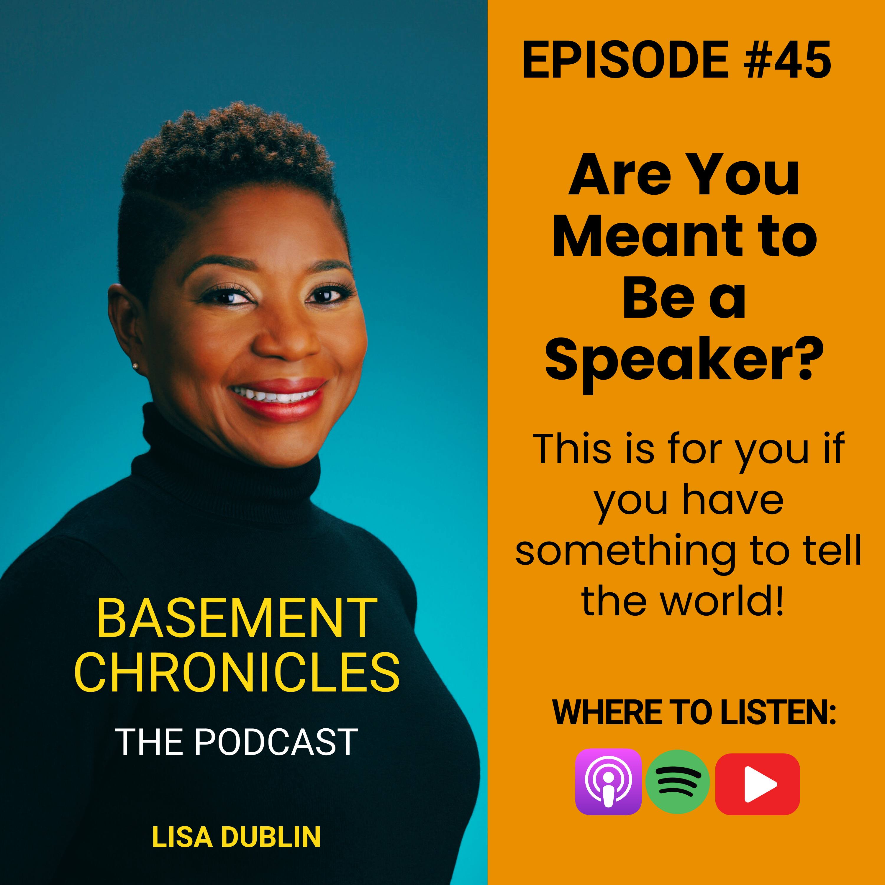 Basement Chronicles #45: Are You Meant to Be A Speaker?