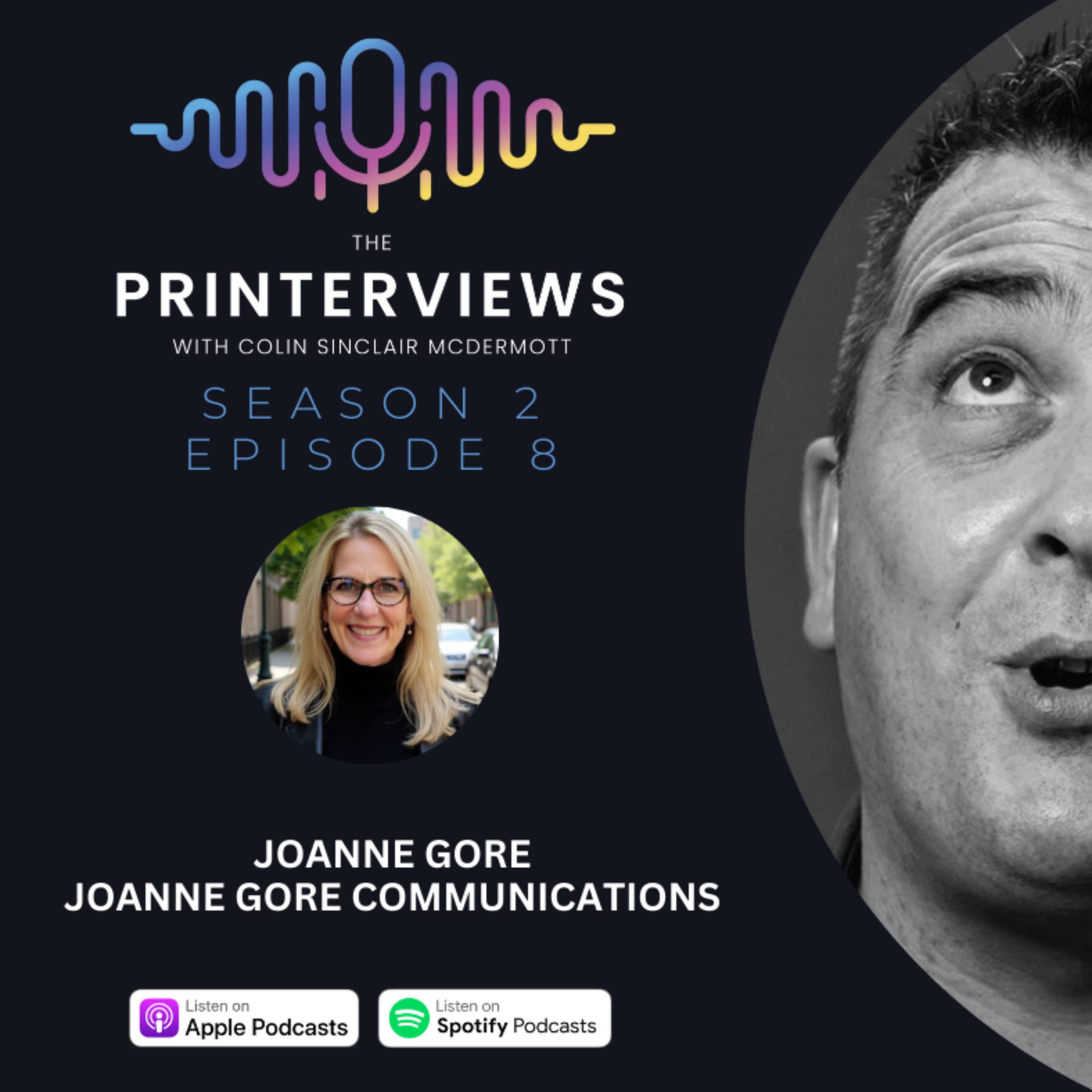 Episode 8. Joanne Gore of Joanne Gore Communications