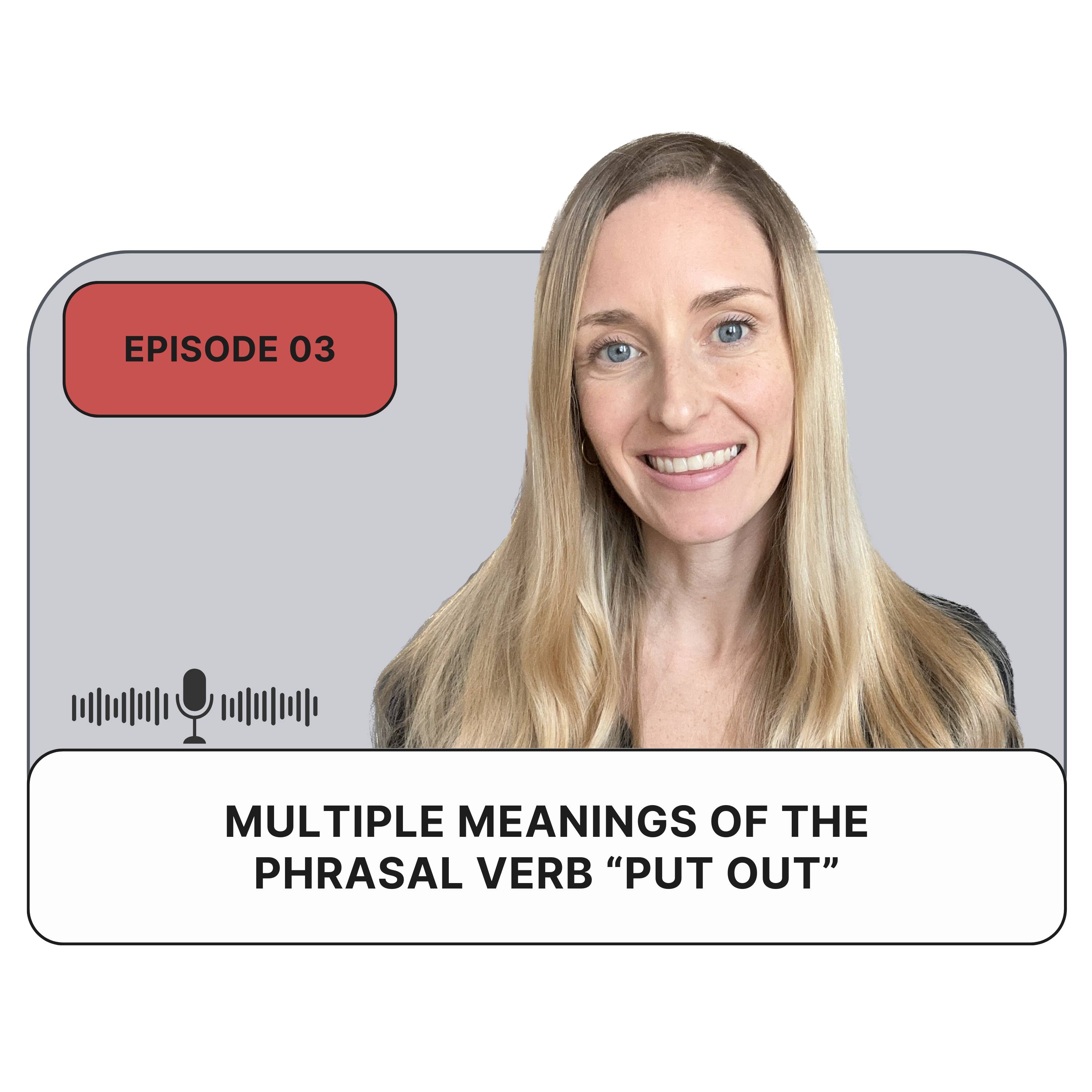 Multiple meanings of the phrasal verb: put out