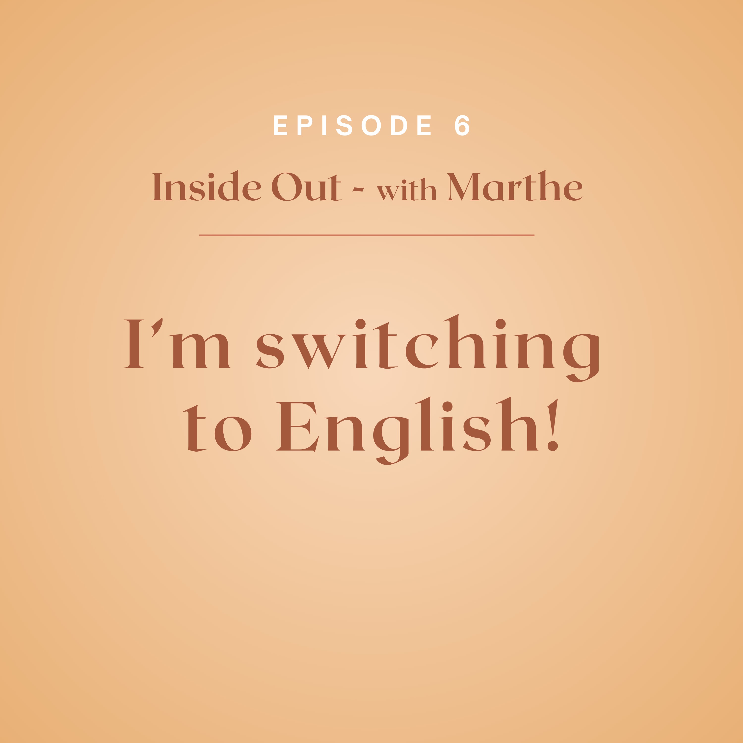 I'm switching to English!