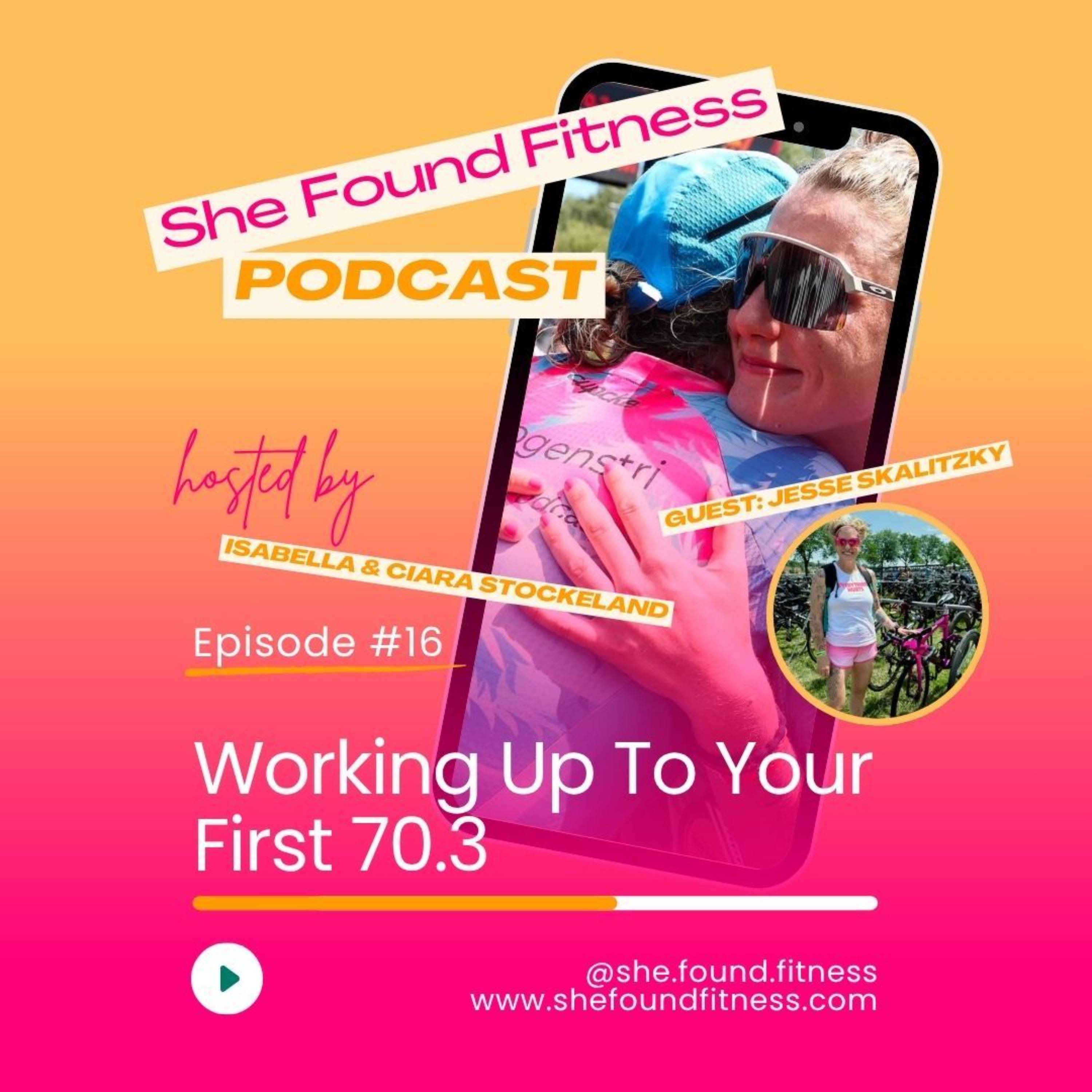 #16: Working Up To Your First 70.3, Interview with Jesse Skalitzky — She Found Fitness cover