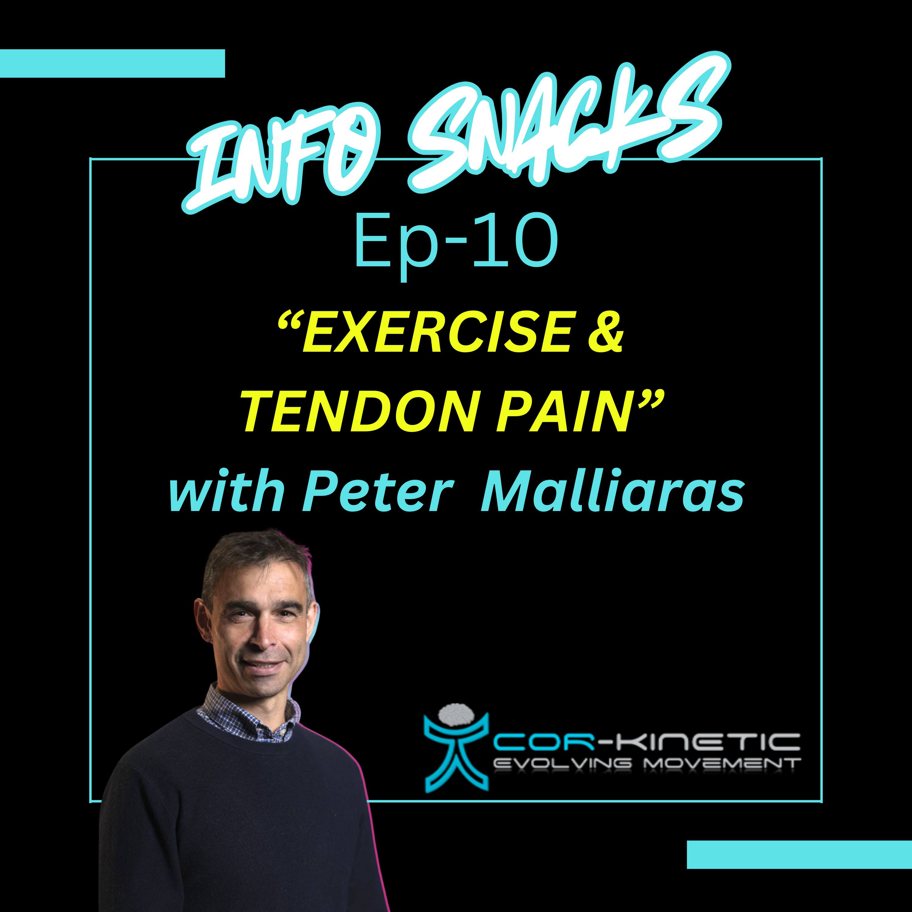 Cor-Kinetic info snacks Ep 10 - Tendons & exercise with Peter Malliaras — Cor-kinetic cover