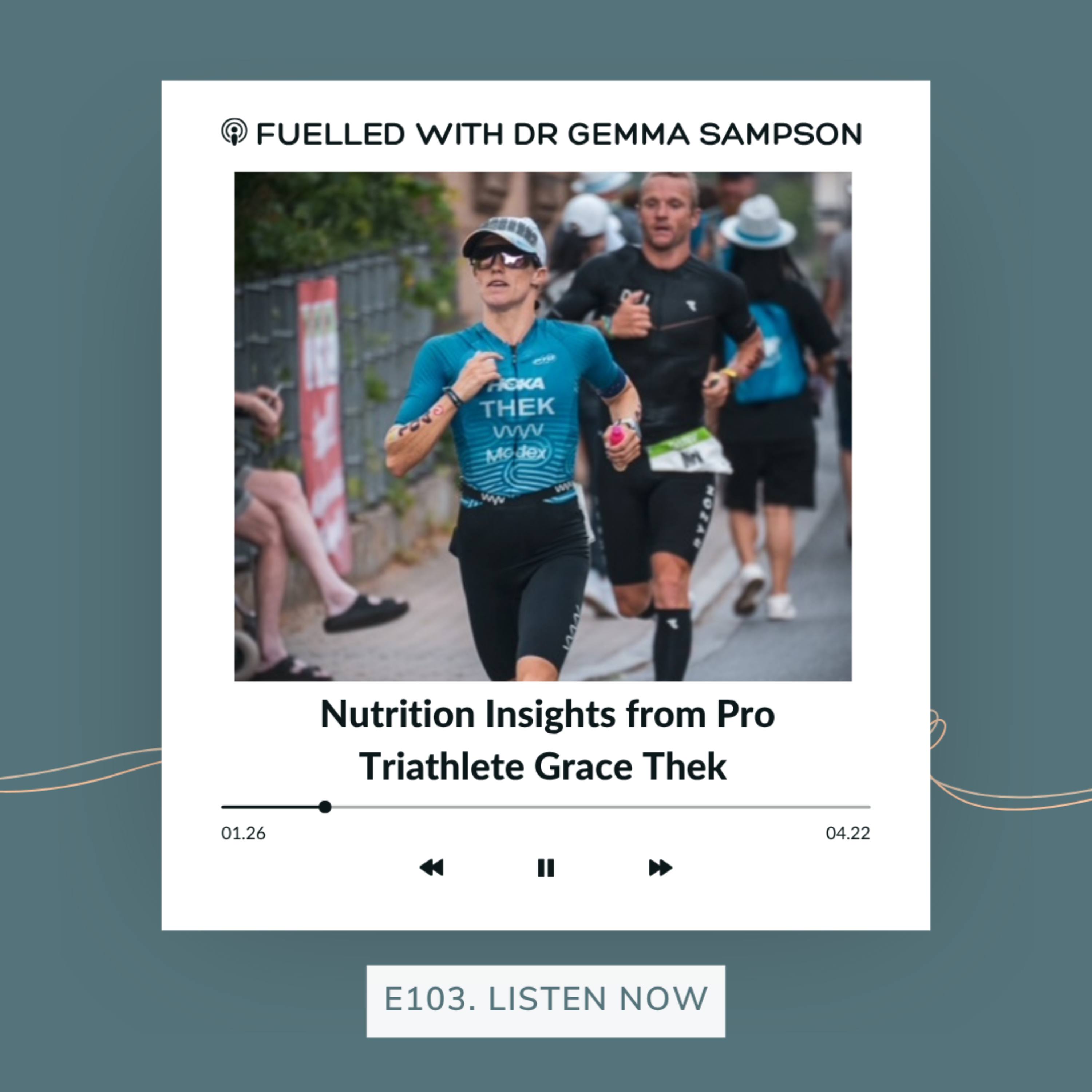 103. Transition From Short To Long Distance Triathlon: Nutrition Insights from Pro Triathlete Grace Thek