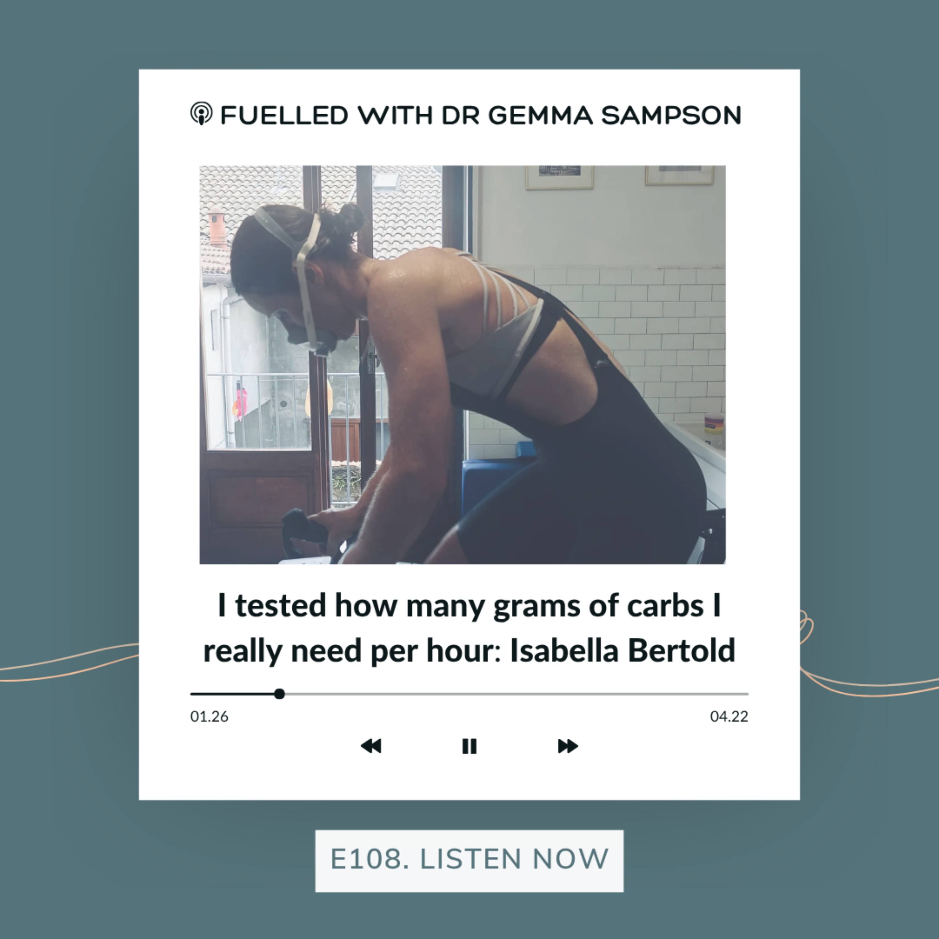 108. I tested how many grams of carbs I REALLY need per hour: Isabella Bertold