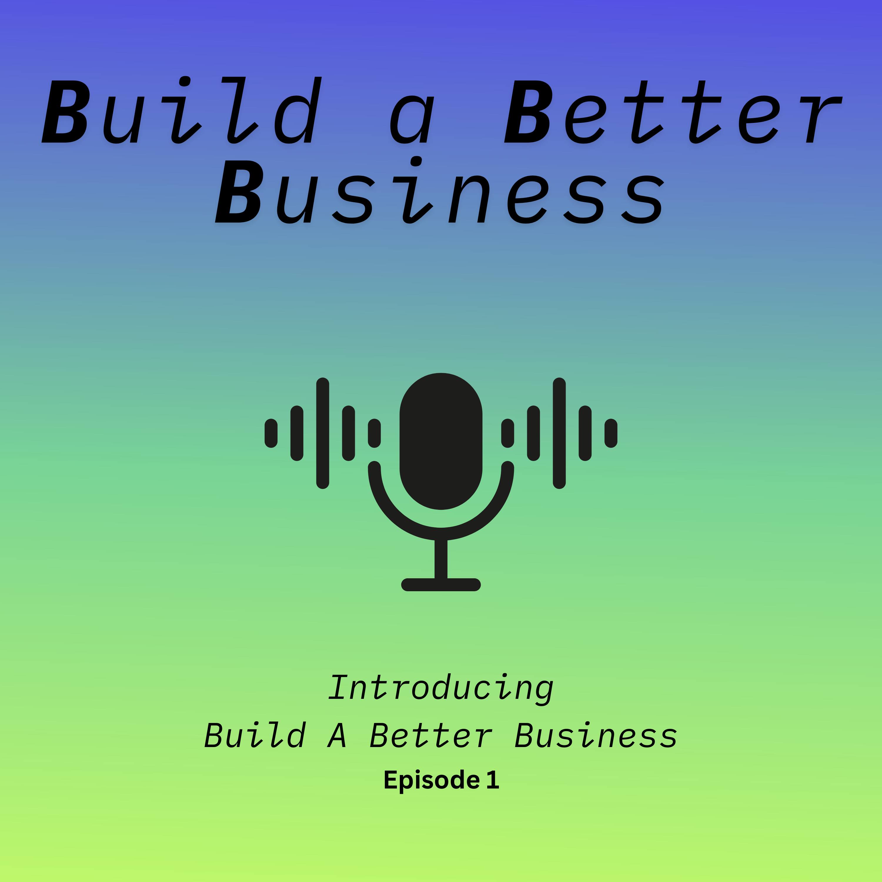 Welcome to the Build a Better Business Podcast