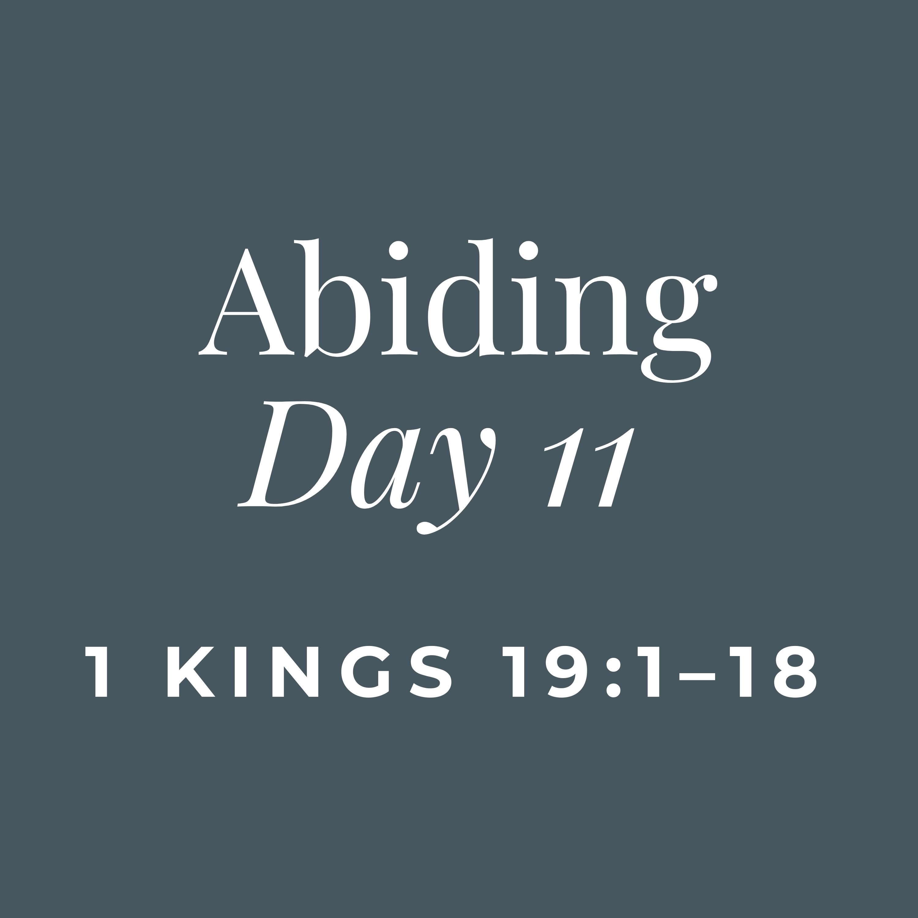 ABIDING - Day 11 (On Burnout)