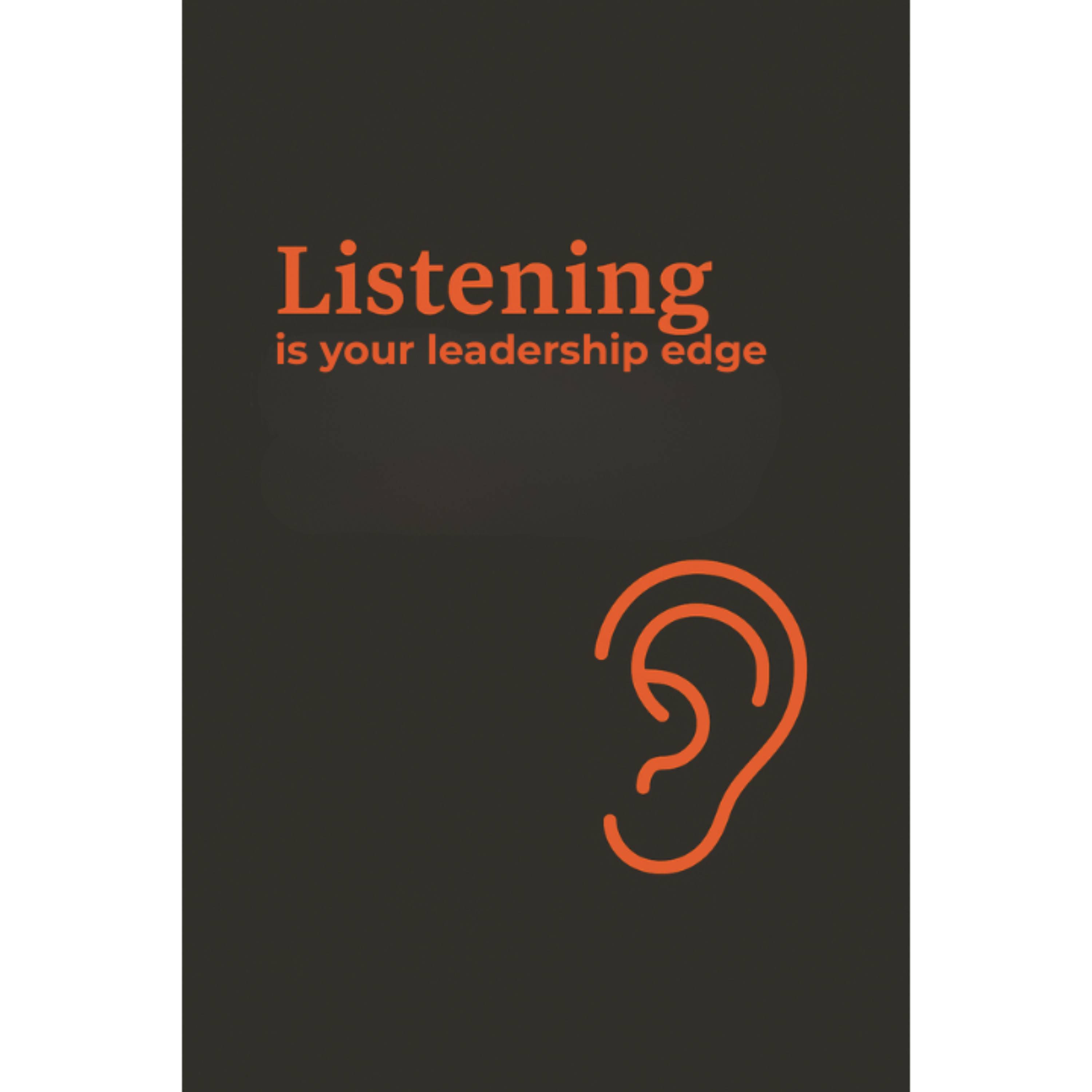 Listening is your leadership edge — Coaching for Now! cover