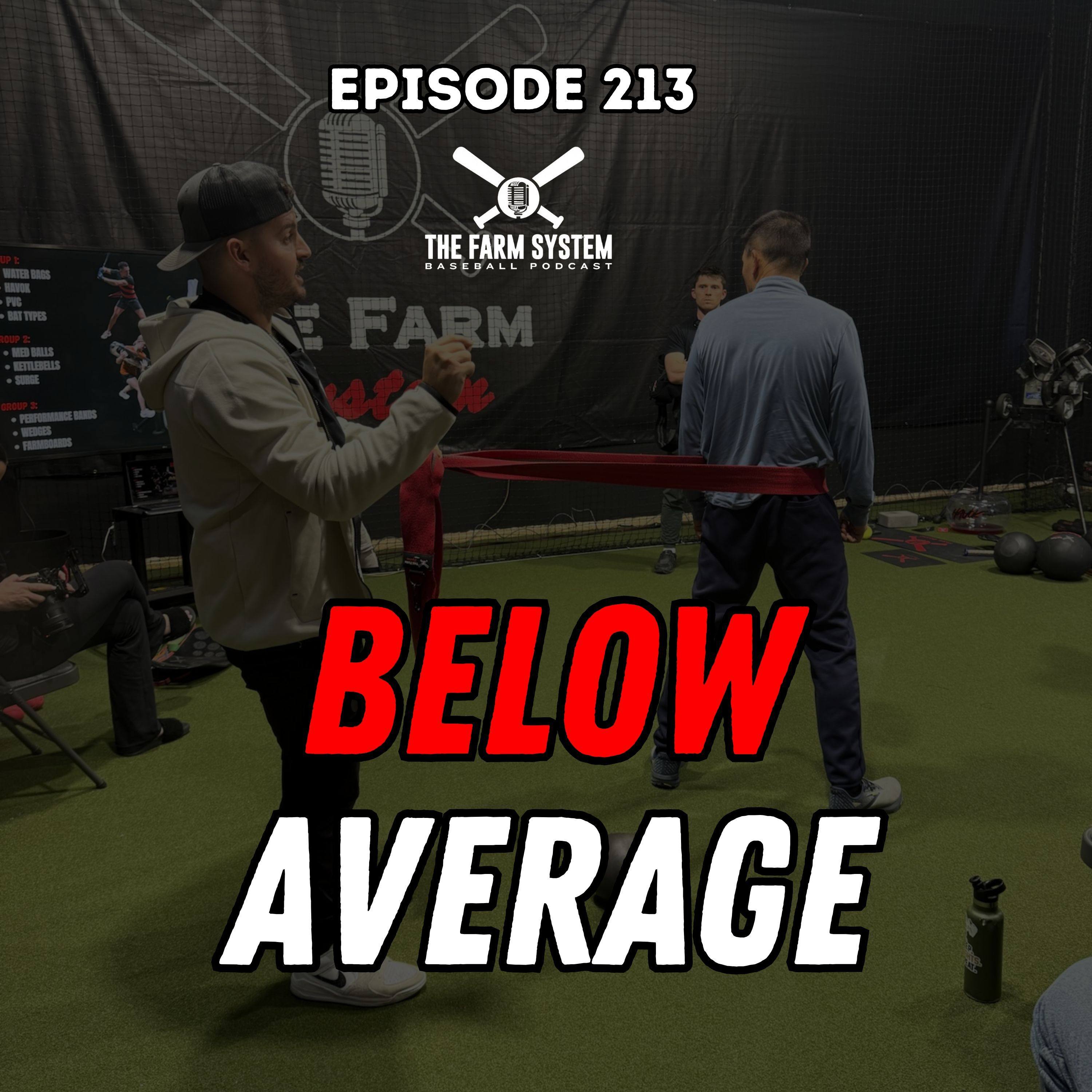 🎙️ Episode 213 – Below Average episode artwork