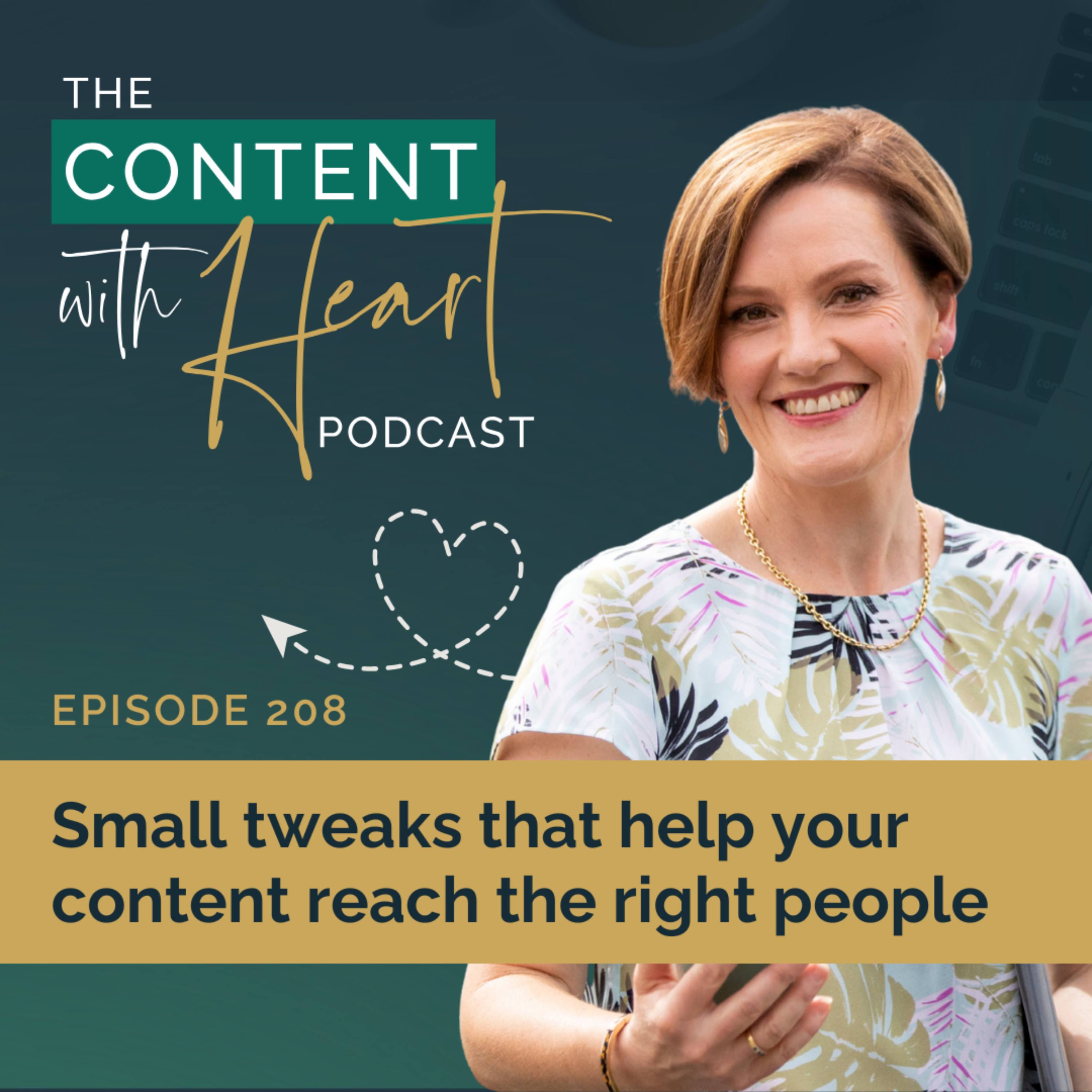 Small tweaks that help your content reach the right people episode artwork