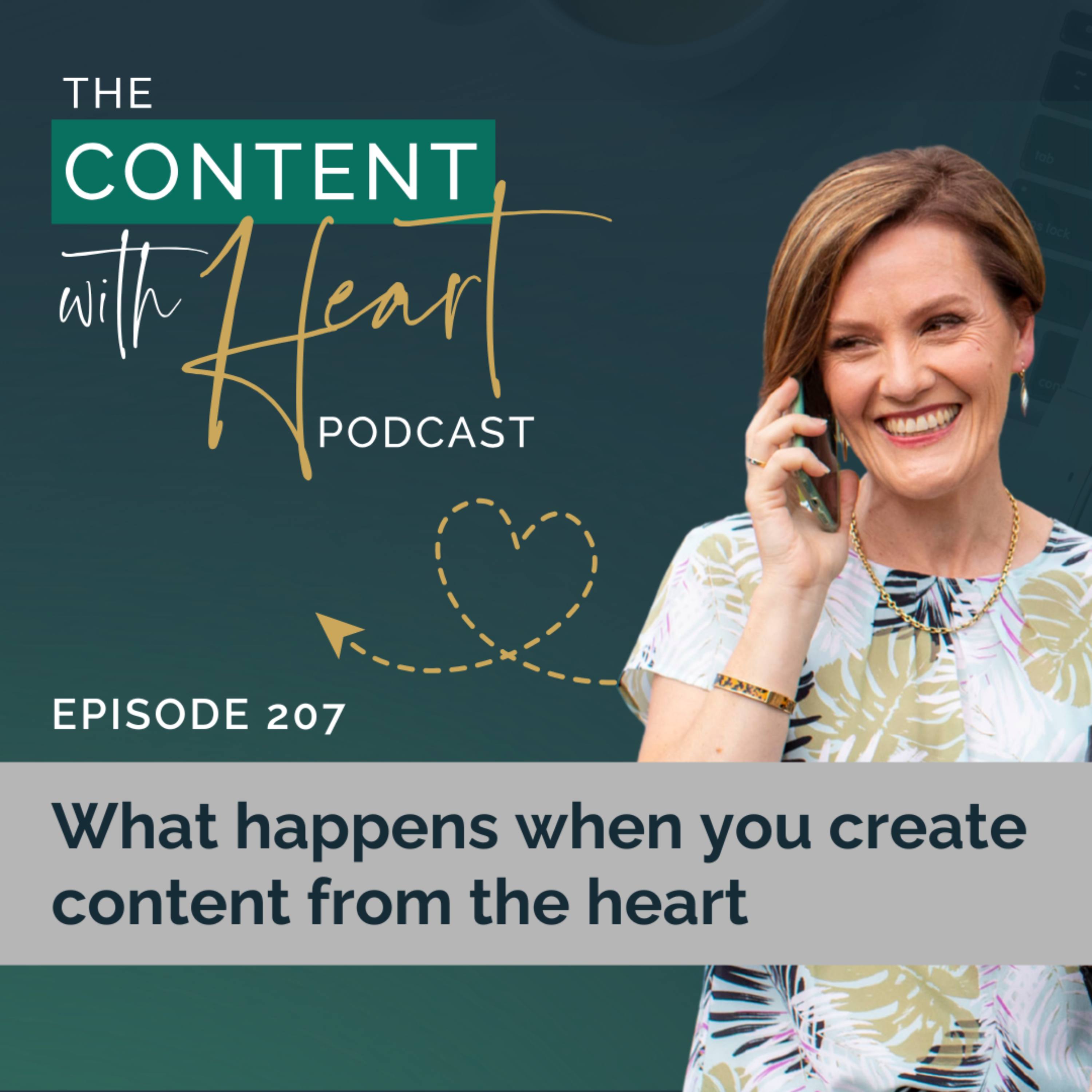 What happens when you create content from the heart episode artwork