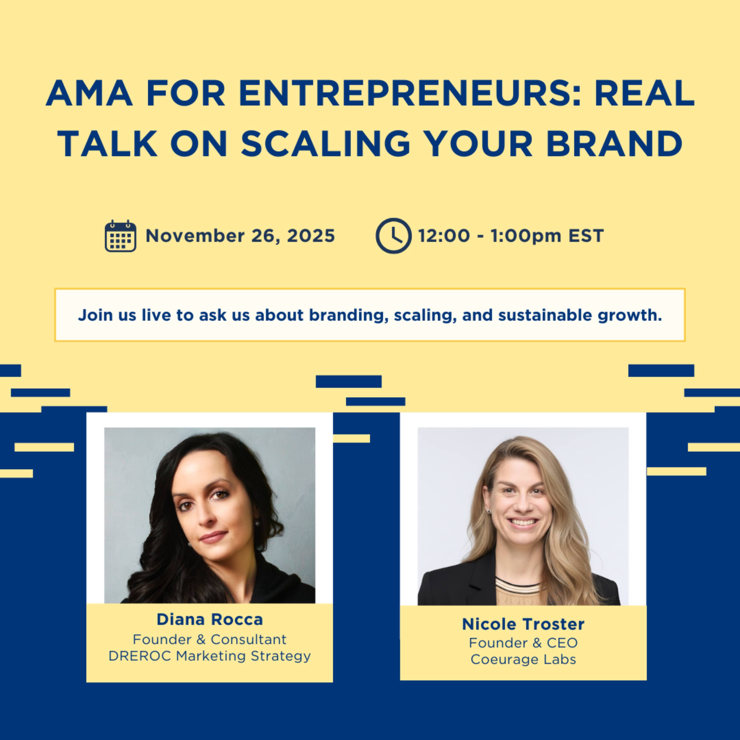 AMA for Entrepreneurs: Real Talk on Scaling Your Brand