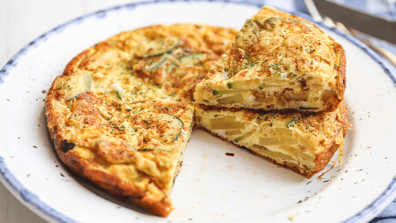 Spanish Zucchini Tortilla