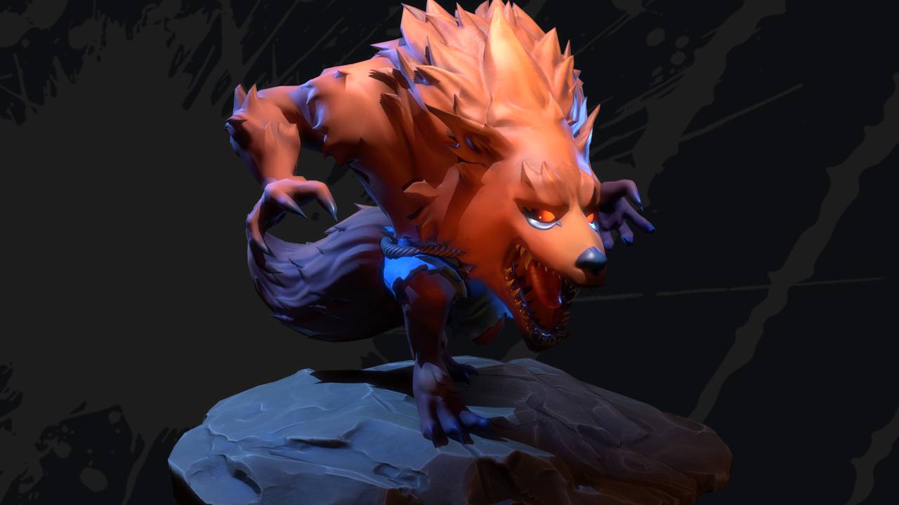 Werewolf estilizado, proyecto principal del curso de Criaturas estilizadas