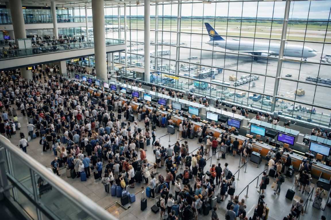 arrived at heathrow airport