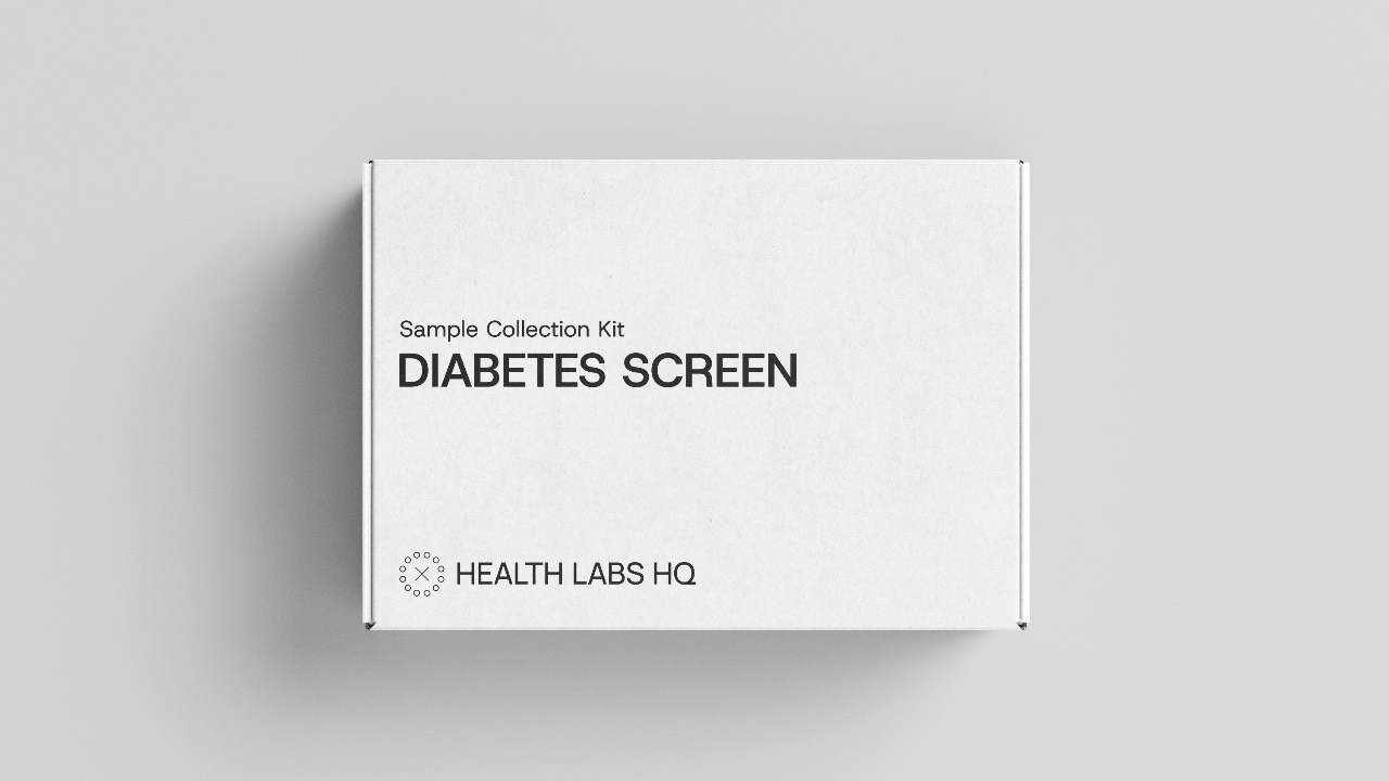 Diabetes Screen blood test kit from Health Labs HQ