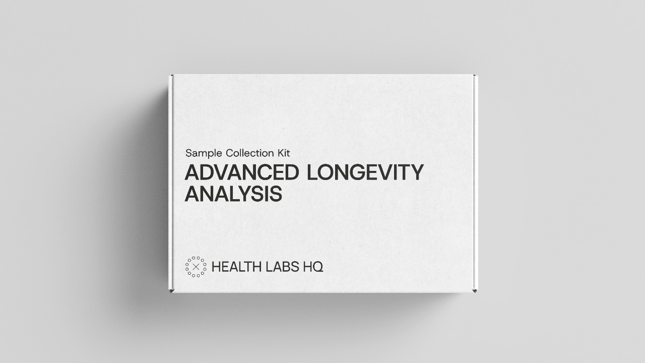Advanced Longevity Analysis blood test kit from Health Labs HQ