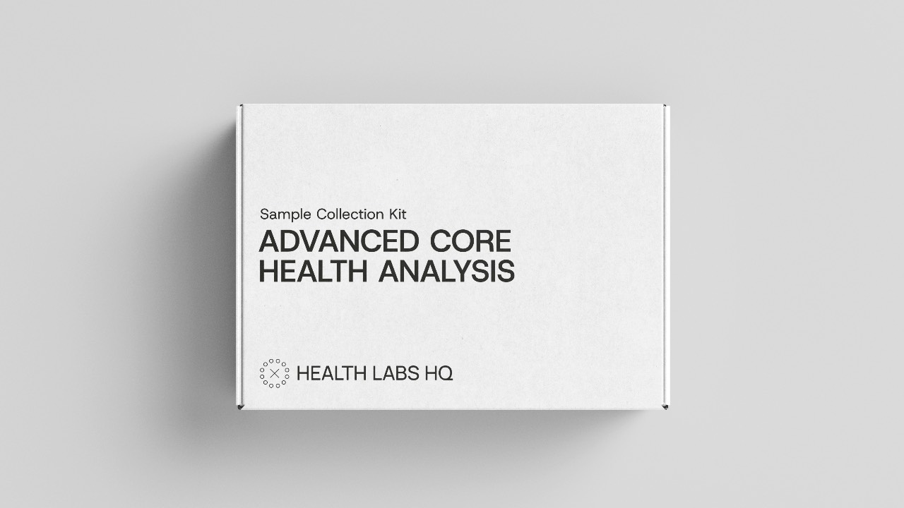 Advanced Core Health Analysis blood test kit from Health Labs HQ