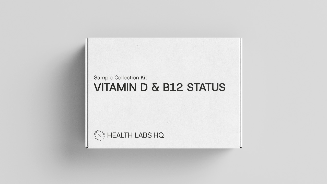 Vitamin D & B12 Status blood test kit from Health Labs HQ