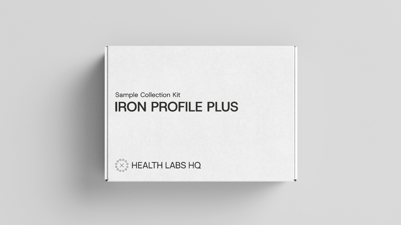 Iron Profile Plus blood test kit from Health Labs HQ