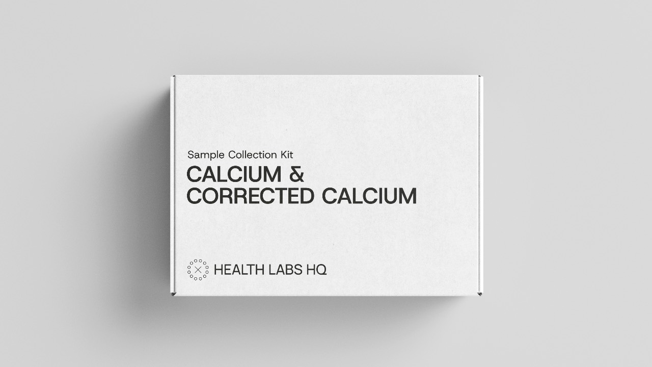 Calcium & Corrected Calcium blood test kit from Health Labs HQ