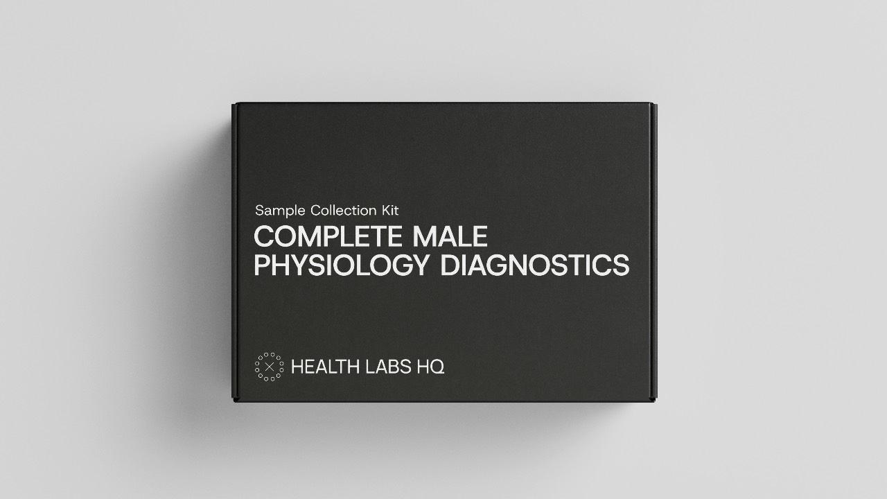Complete Male Physiology Diagnostics blood test kit from Health Labs HQ