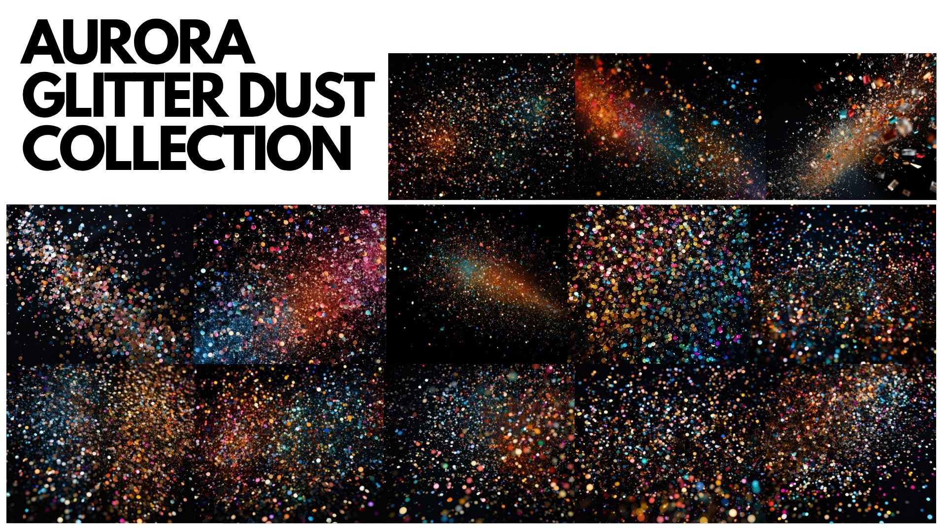 Aurora Glitter Dust Collection for Photoshop Compositing