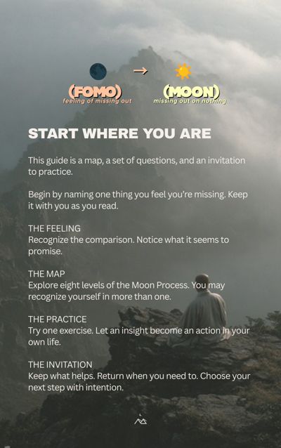 NOMO FOMO page 2: start where you are