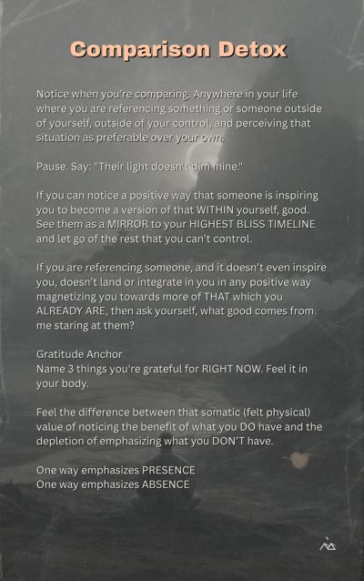 NOMO FOMO page 41: comparison detox