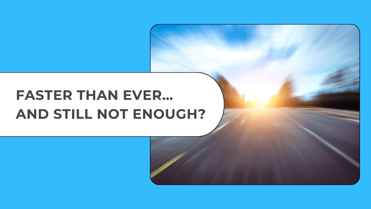 Blurred road symbolising performance, personal growth and measuring success against your own potential