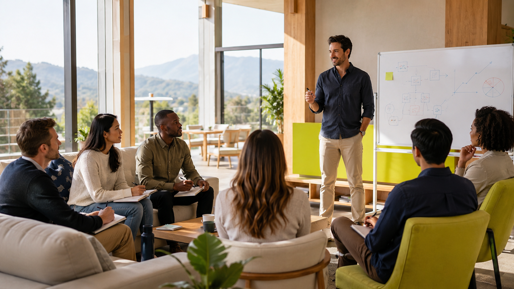 Collective Genius speaking with a small group of founders and leadership team members
