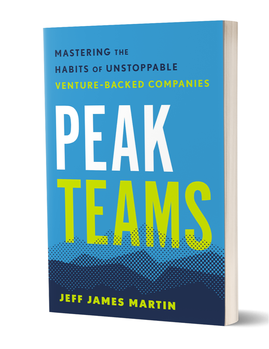 Peak Teams leadership book by Jeff James Martin