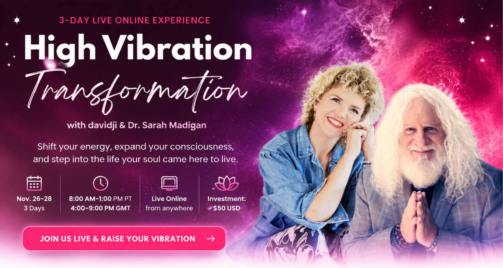 High Vibration Transformation event hero image