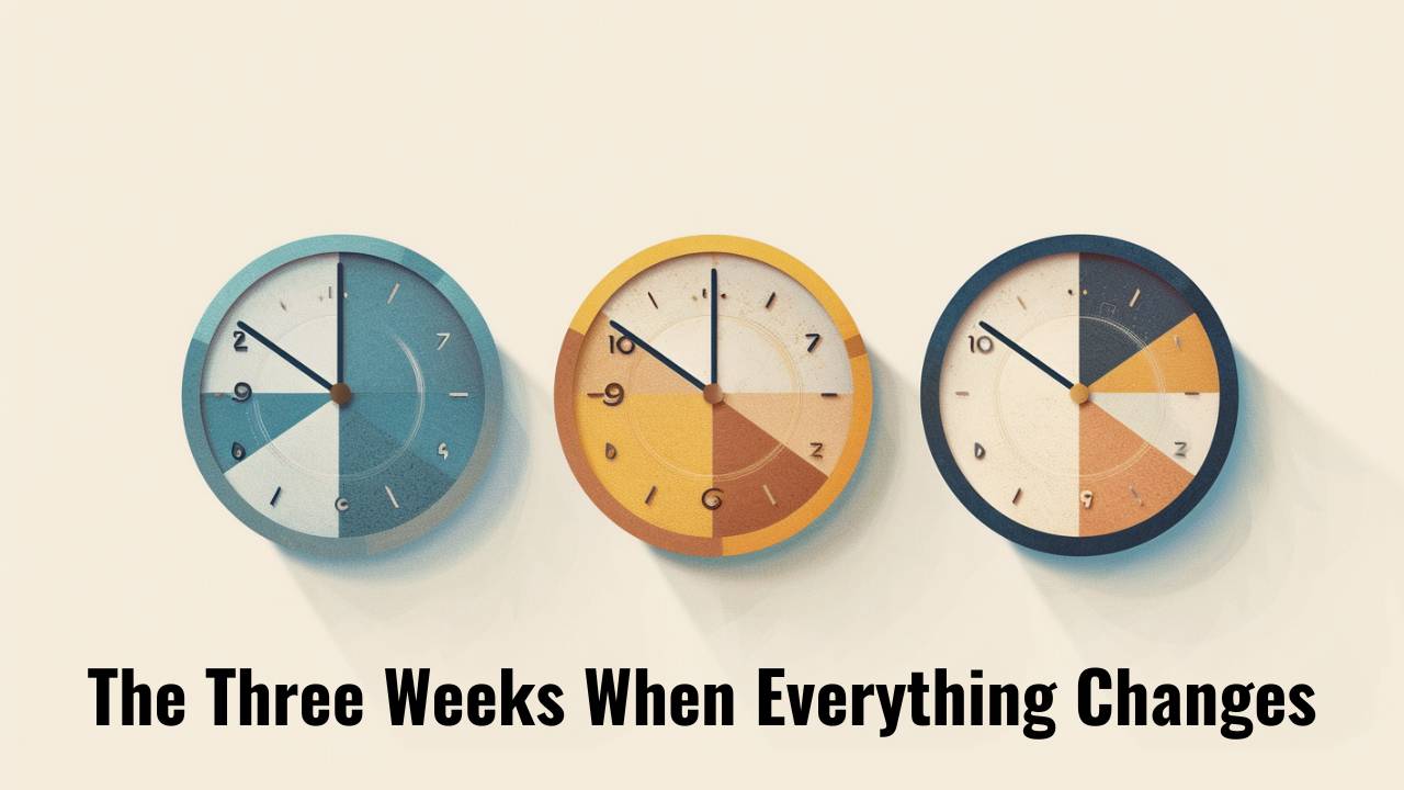 The Three Weeks When Everything Changes