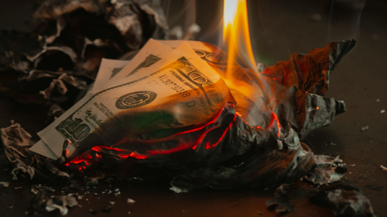burning money