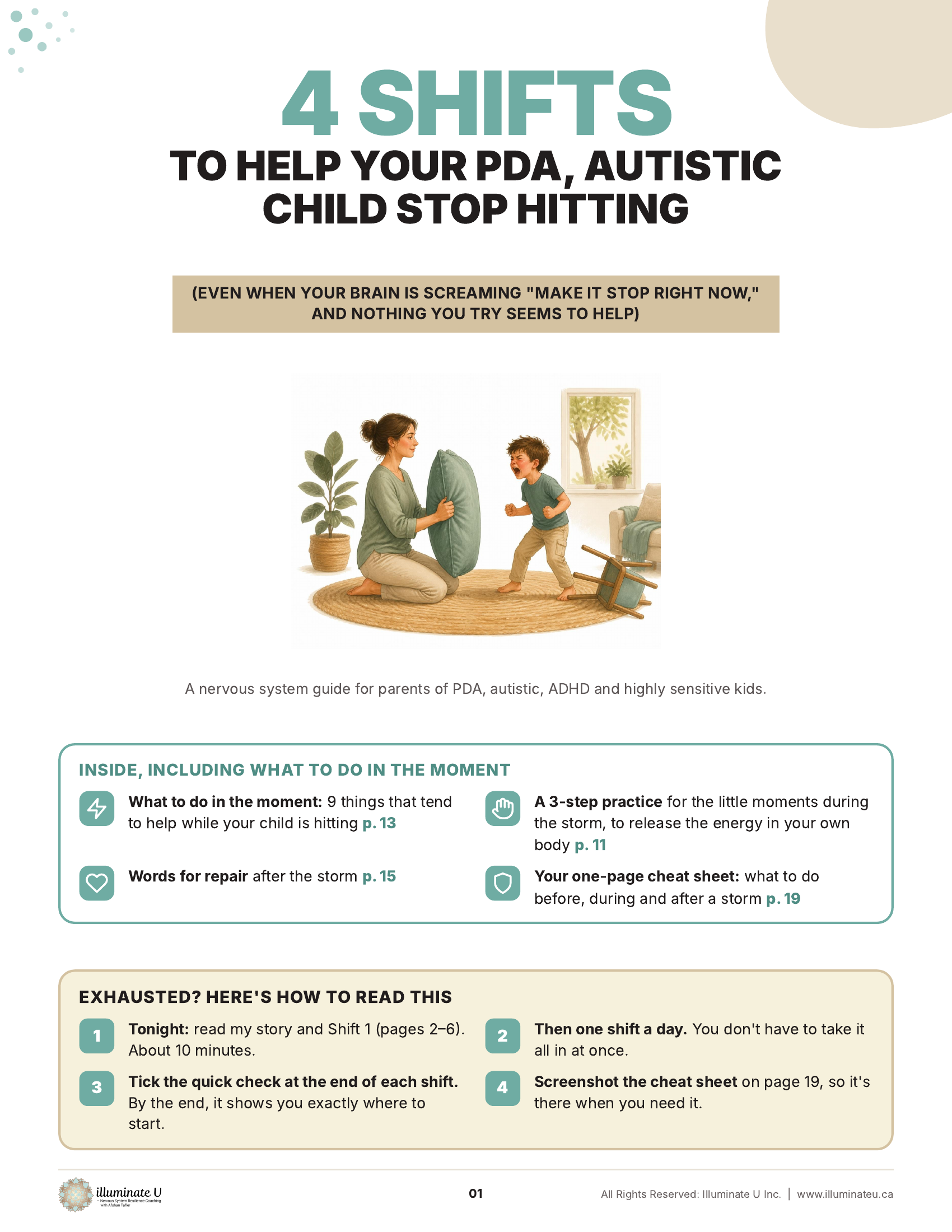 4 Shifts to Help Your PDA, Autistic Child Stop Hitting free guide