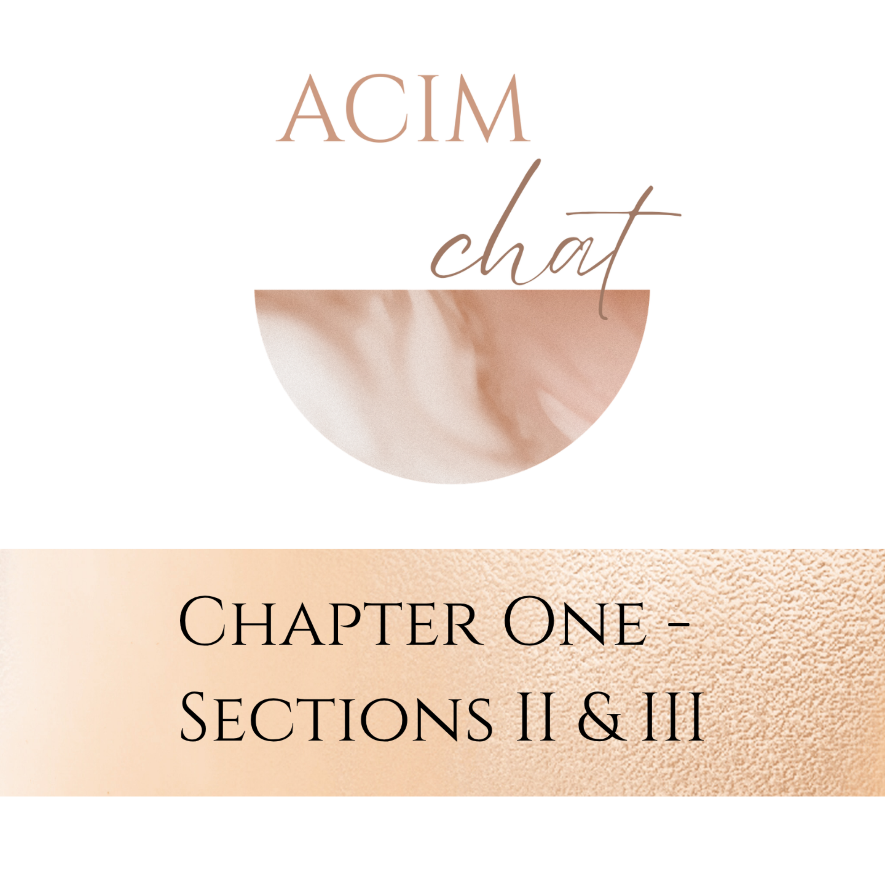 ACIM Chat - Chapter 1, Sections II & III episode artwork