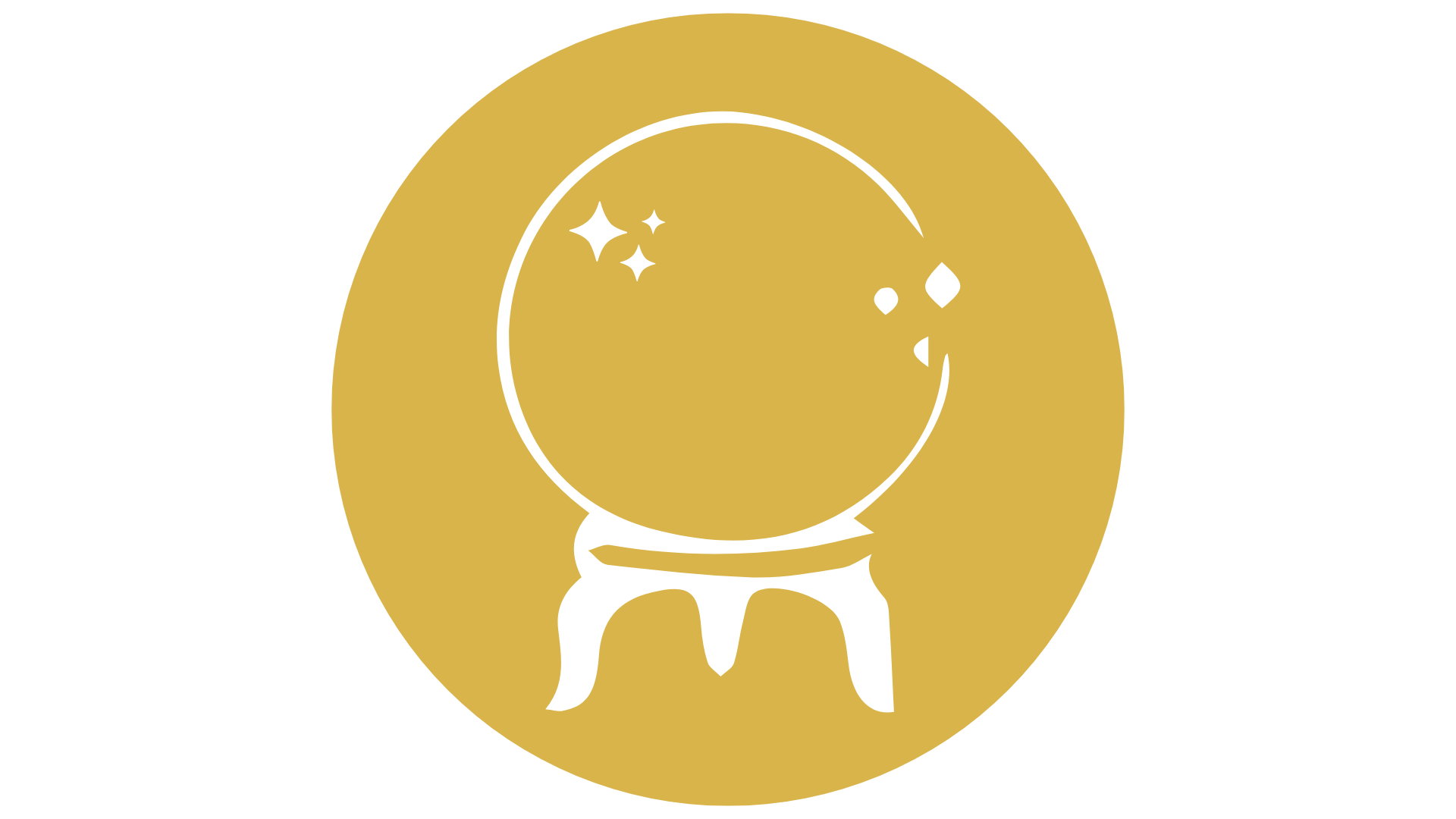 cartoon crystal ball