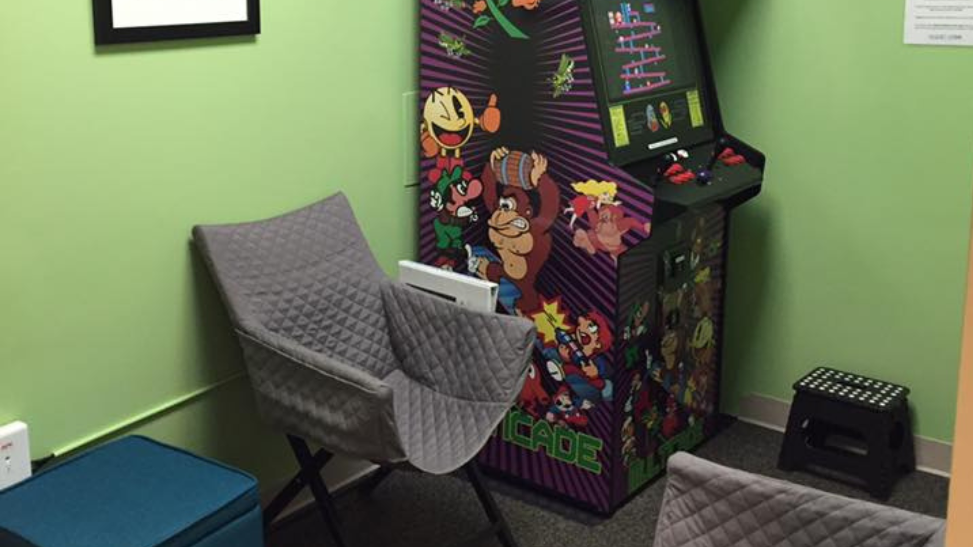 Waiting area at Brighton Center for Pediatric Neurodevelopment