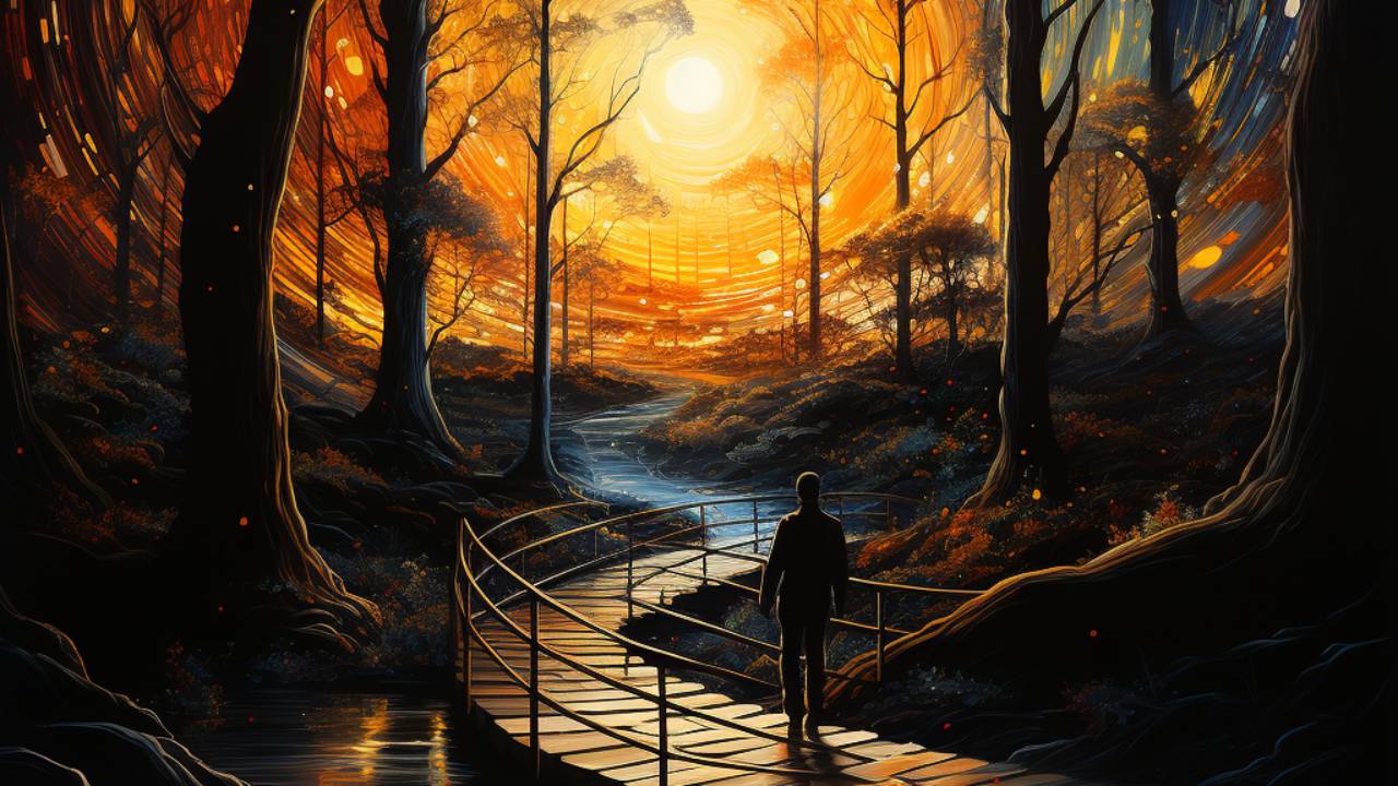 Höheres Bewußtsein, die Aufgabe besteht darin nicht aufzugeben.