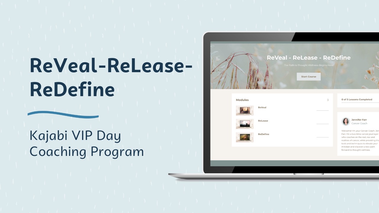Client Showcase | ReVeal-ReLease-ReDefine | Kajabi Coaching Program