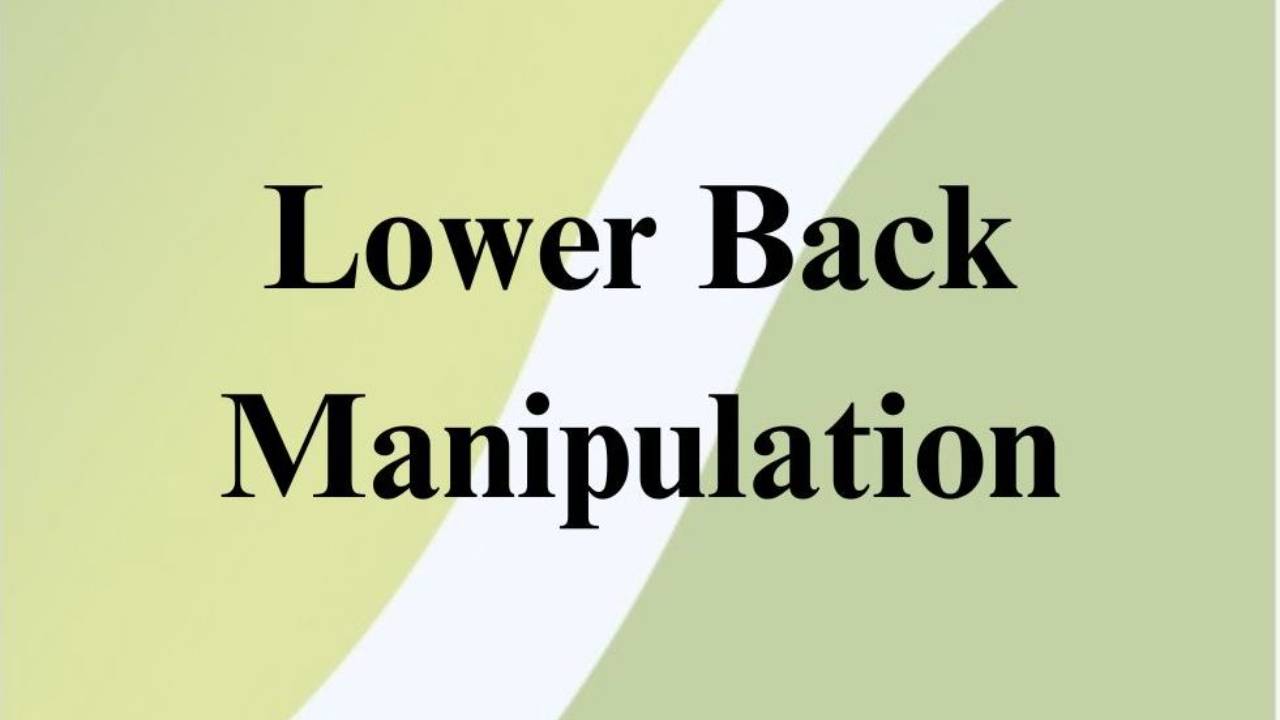 Lower Back Manipulation